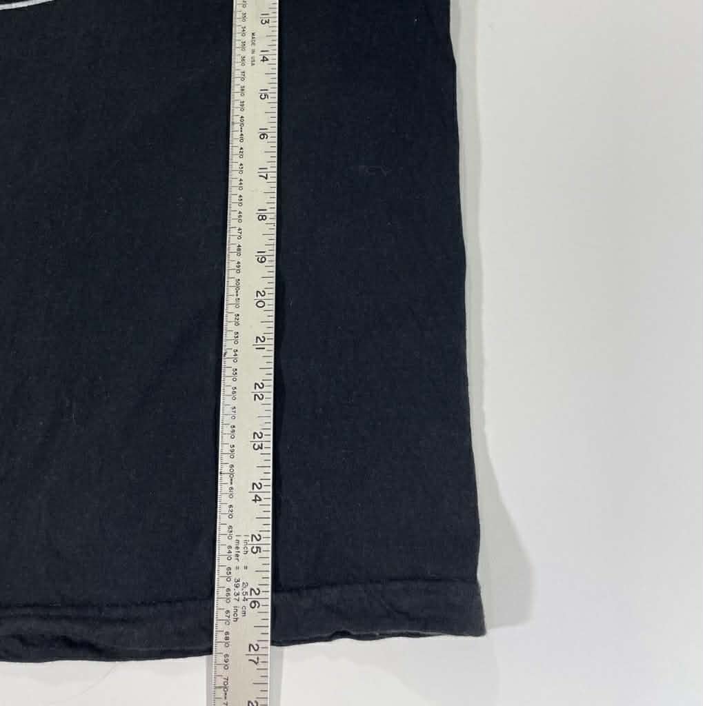 VINTAGE FOWLER REEBOK BLACK ANAHEIM DUCKS NHL HOCKEY TEE (M)