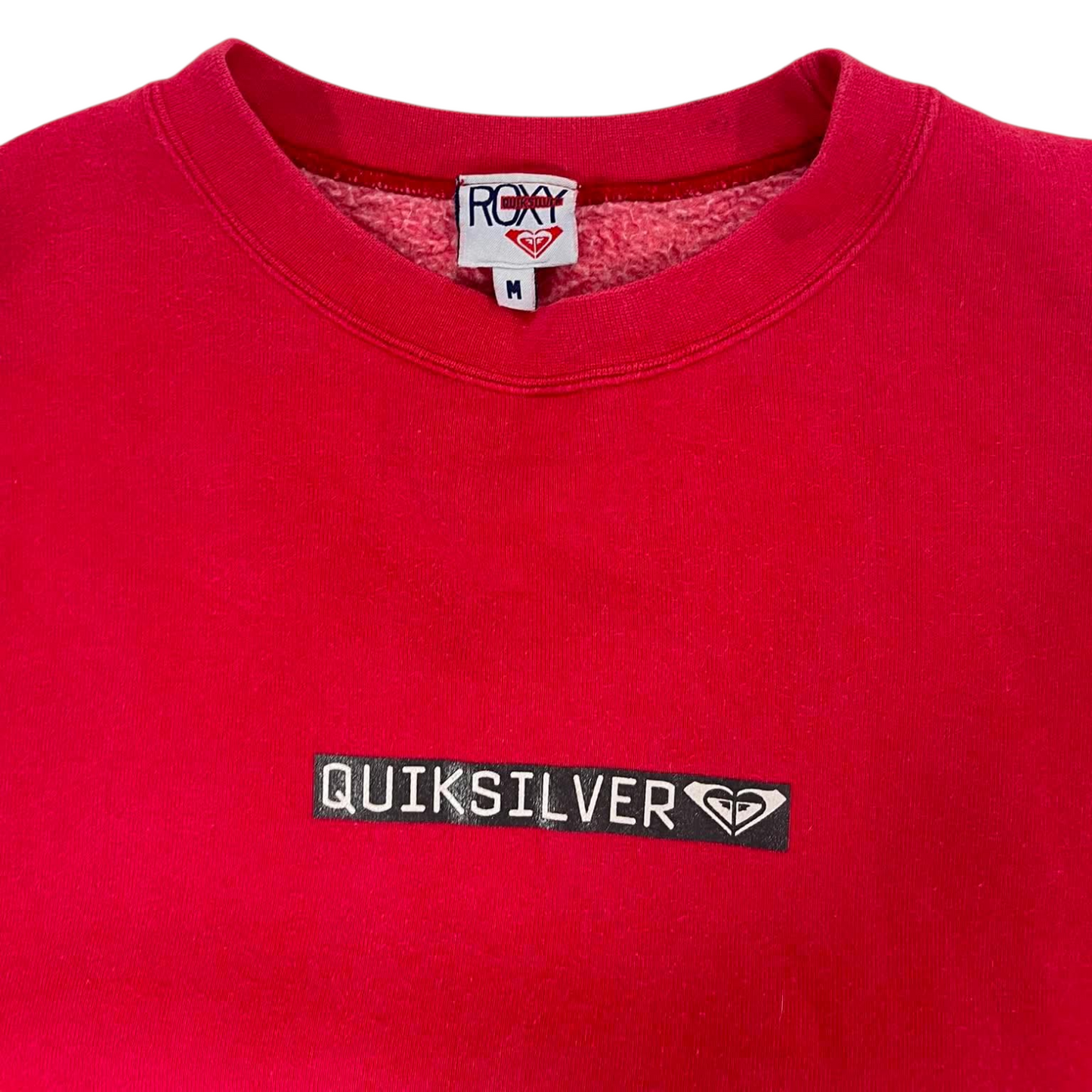 QUICKSILVER RED CREWNECK SWEATSHIRT (M)