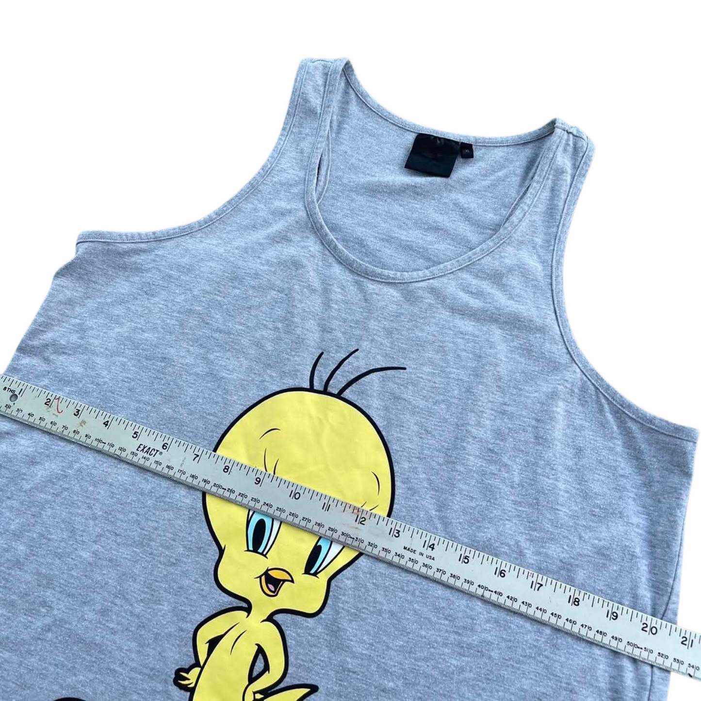 LOONEY TUNES TWEETY BIRD BLUE TANK TOP (XL)