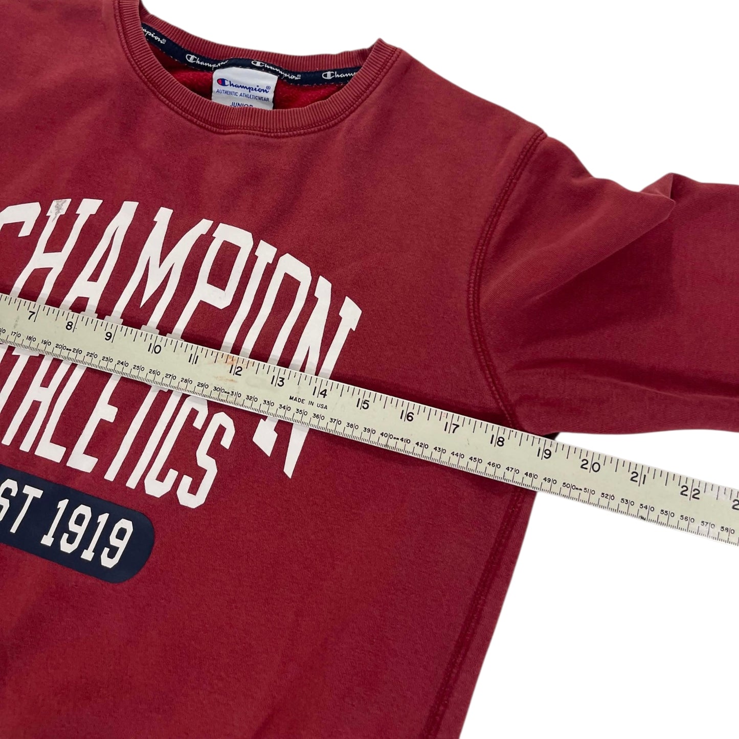 CHAMPION RED CREWNECK (Junior 12 YEARS)