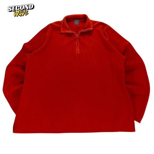 VINTAGE BARKERS ORANGE QUARTER ZIP SWEATSHIRT (L)