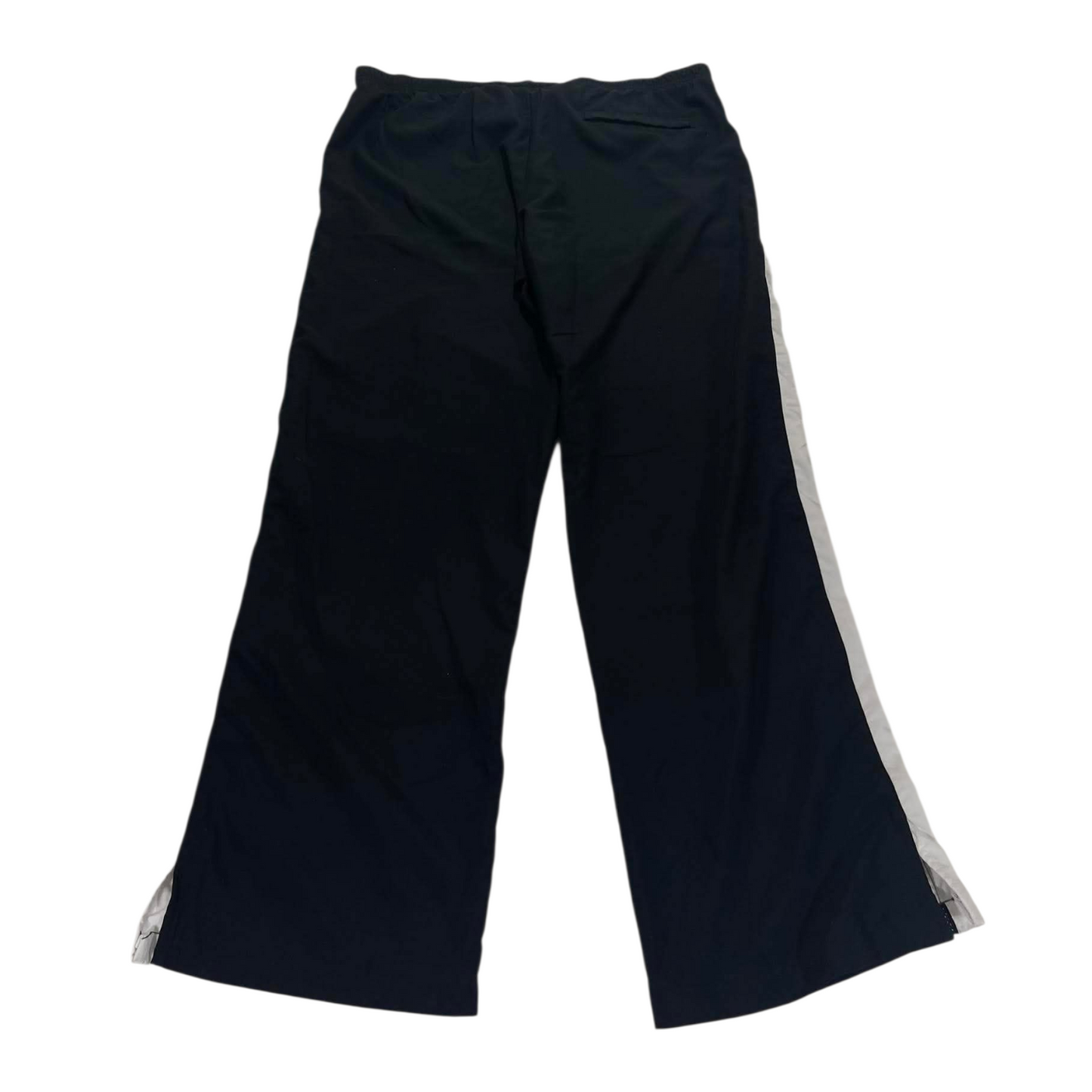 NIKE BLACK/WHITE TRACK PANTS ² (L, 12-14)