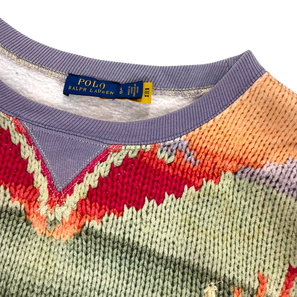 VINTAGE POLO RALPH LAUREN KNIT SWEATER (BEST FIT BOXY M)