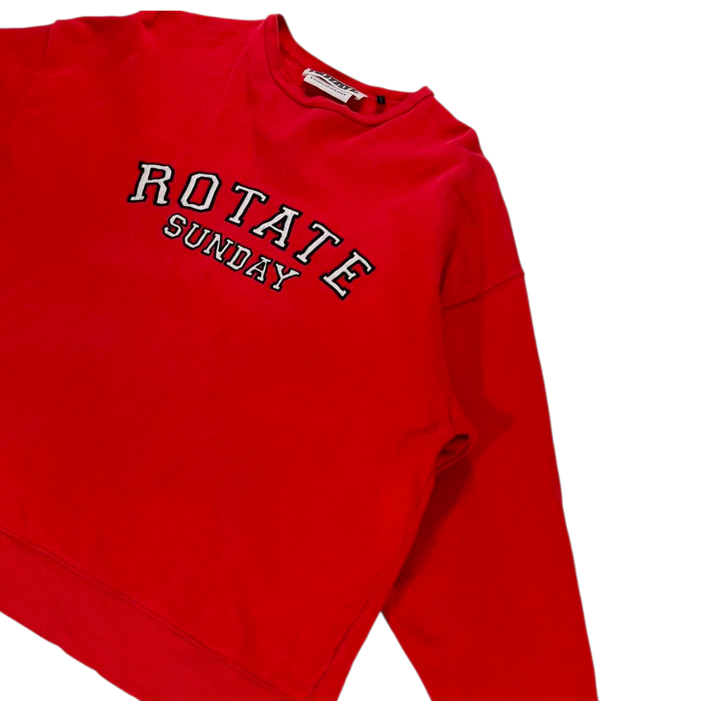 ROTARY RED SWEATSHIRT WITH EMBROIDERED LOGO (L)
