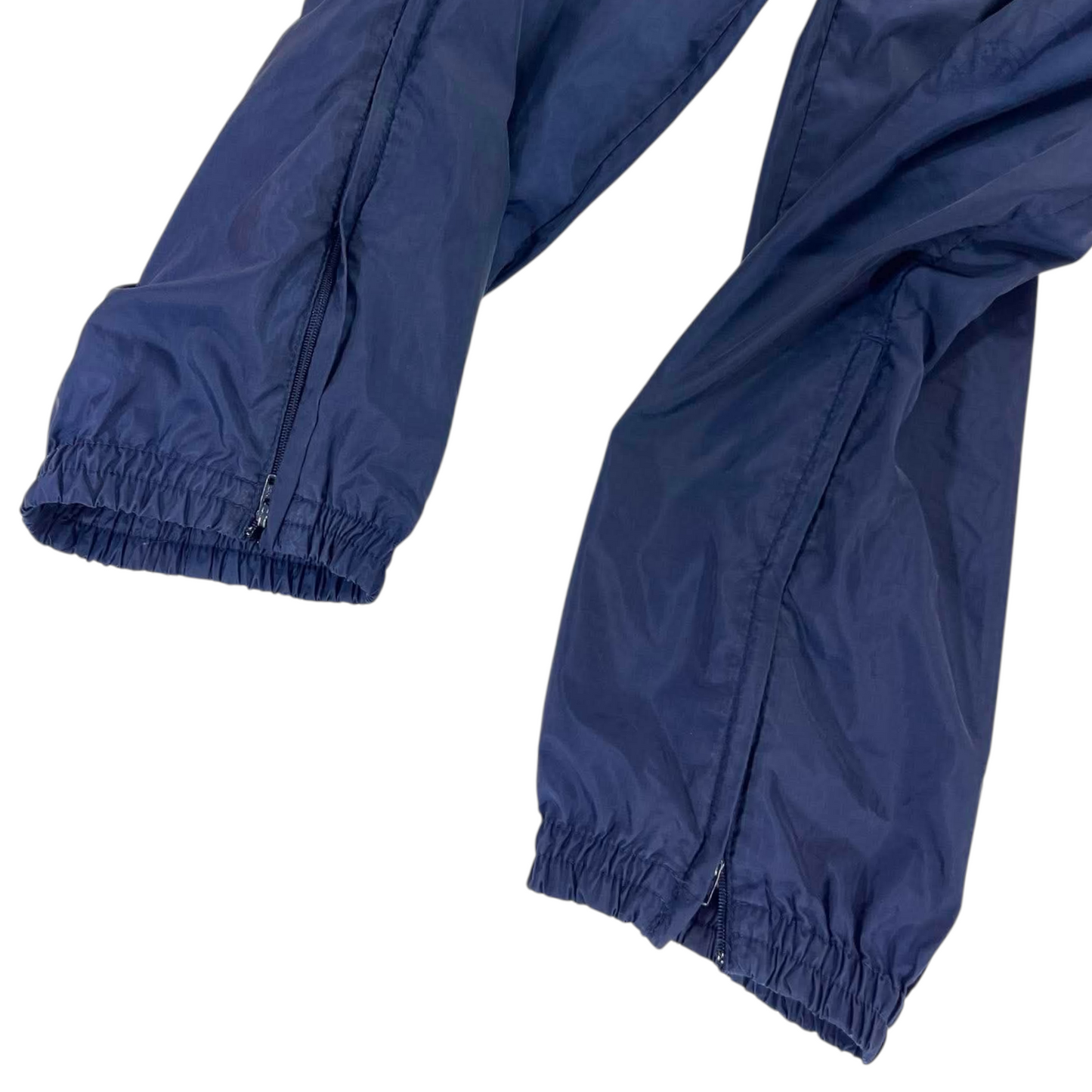 VINTAGE ADIDAS NAVY BLUE TRACK PANTS (M)