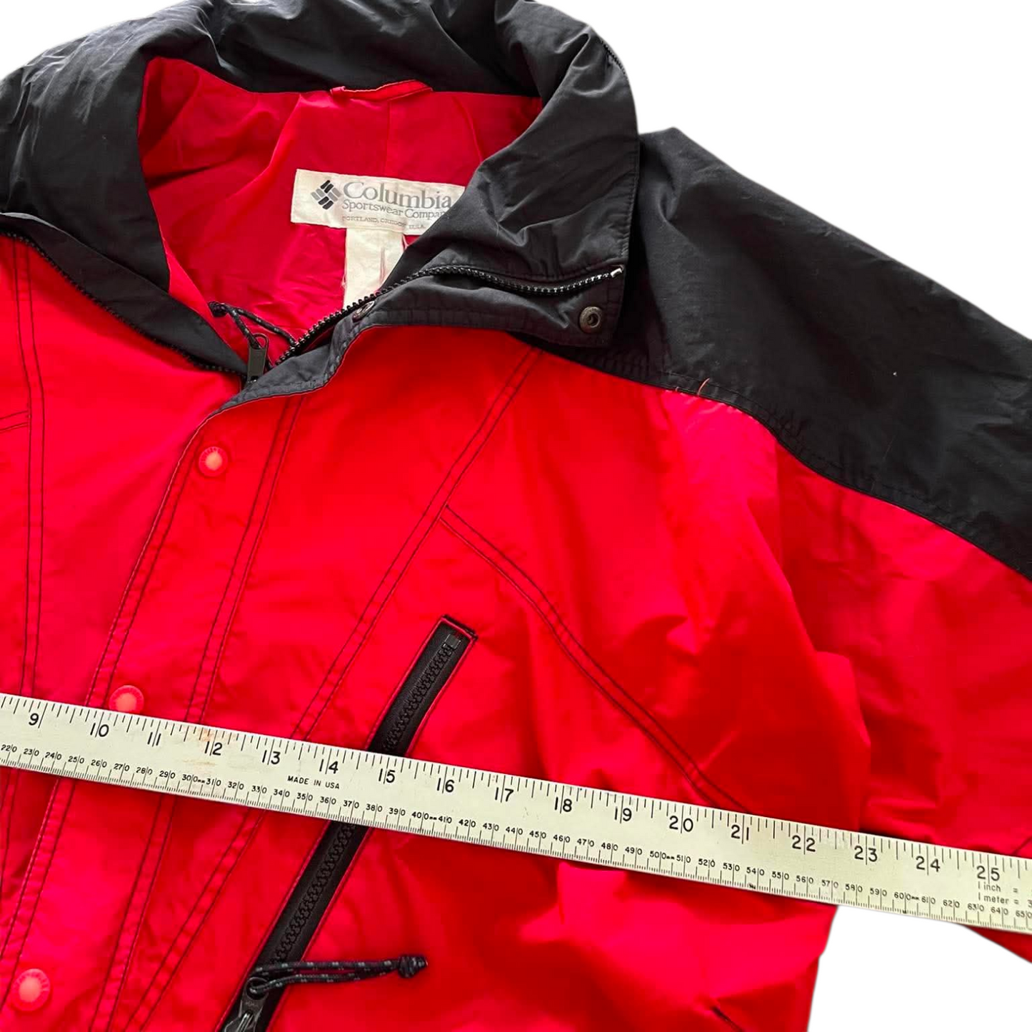 COLUMBIA RED SKI JACKET (L-XL)