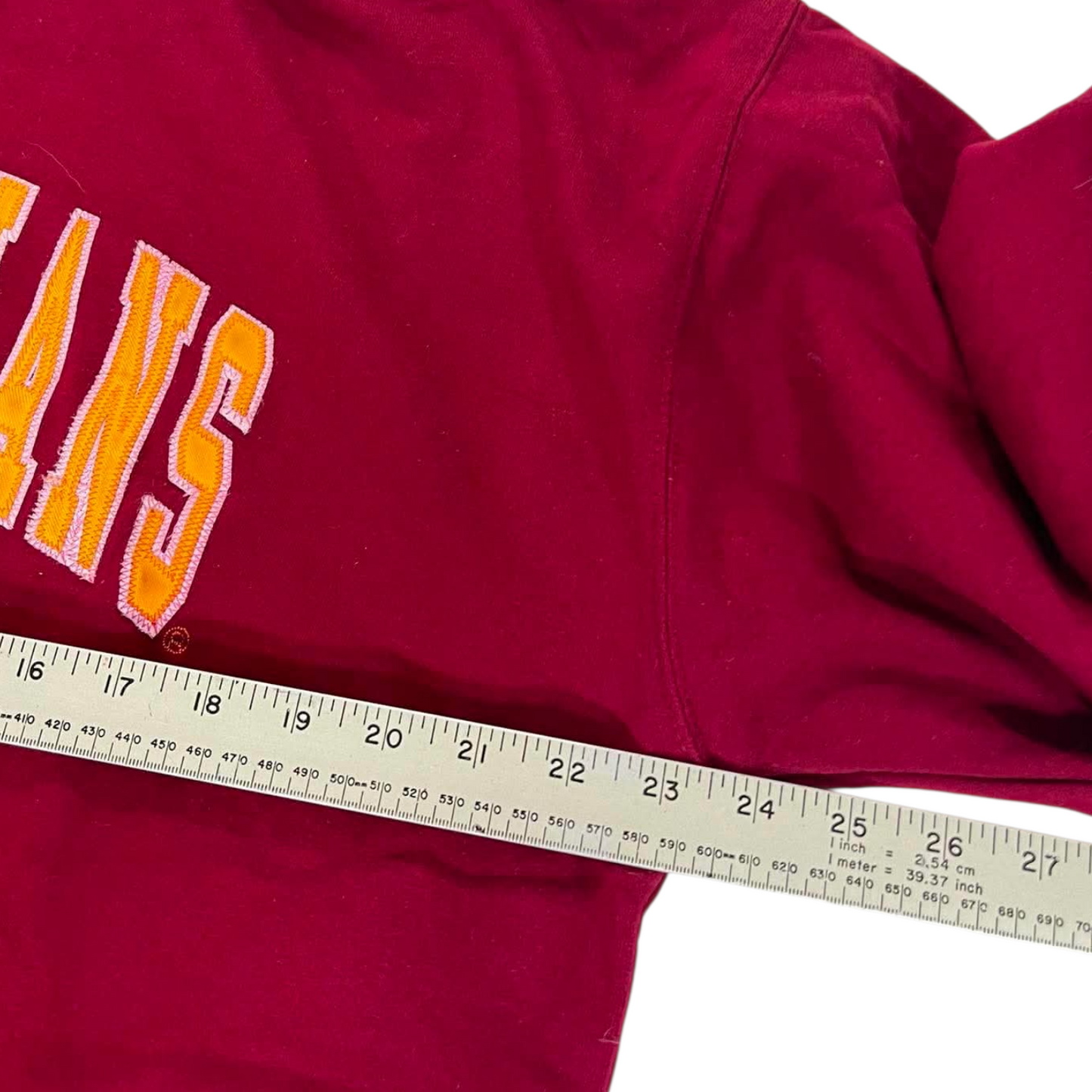 VINTAGE USC TROJANS RED HOODIE (XL)
