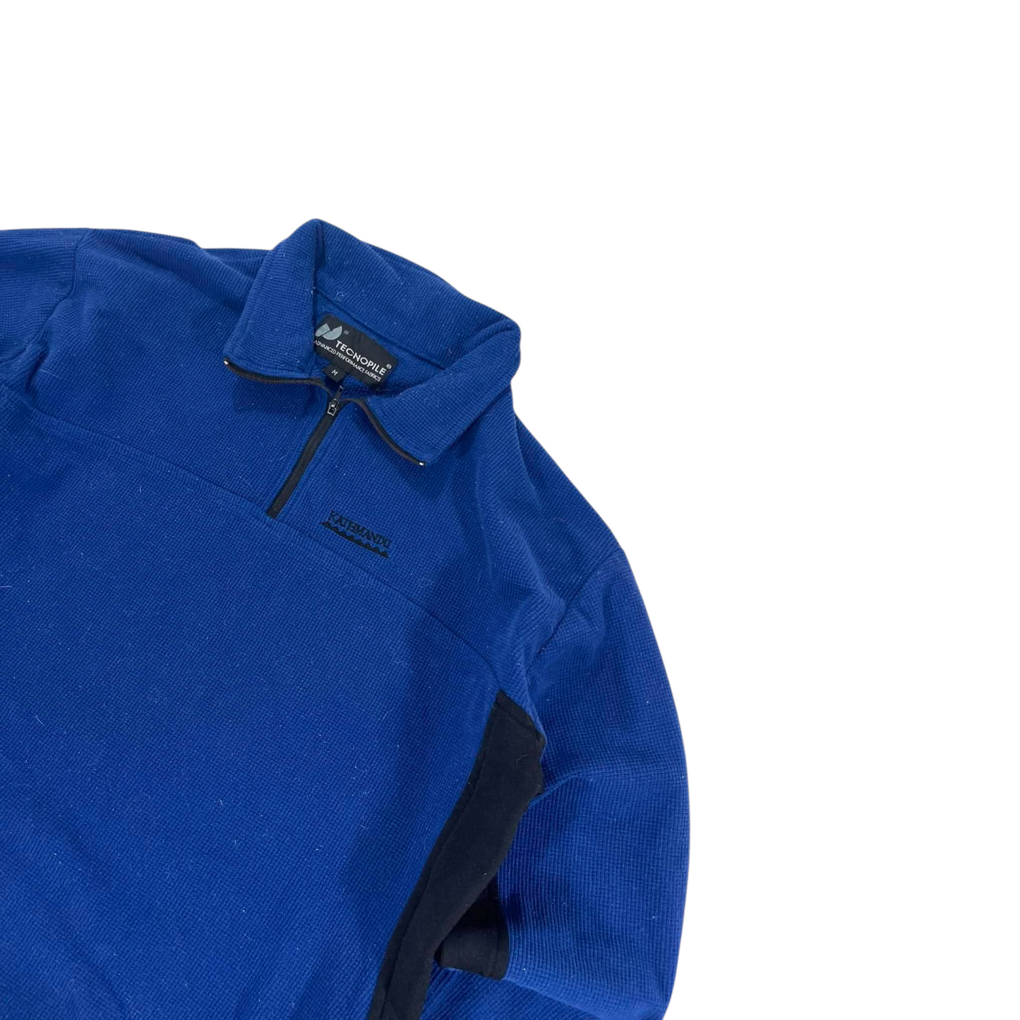 KATHMANDU TECNOPILE BLUE QUARTER ZIP FLEECE (M)