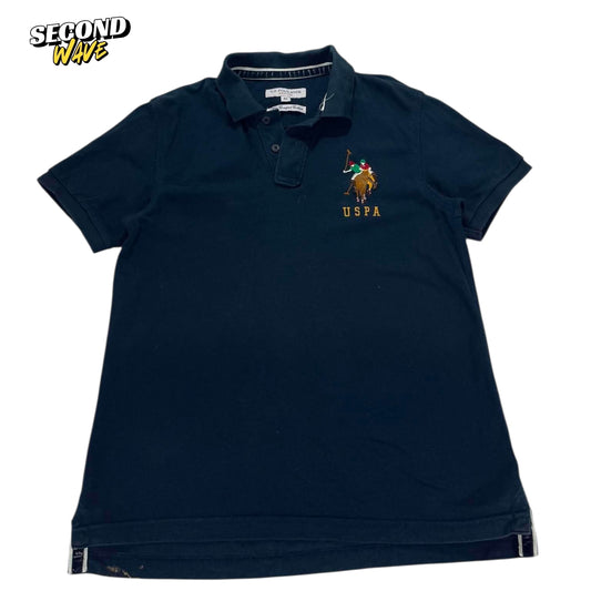 U.S. POLO ASSN. NAVY POLO SHIRT (M)