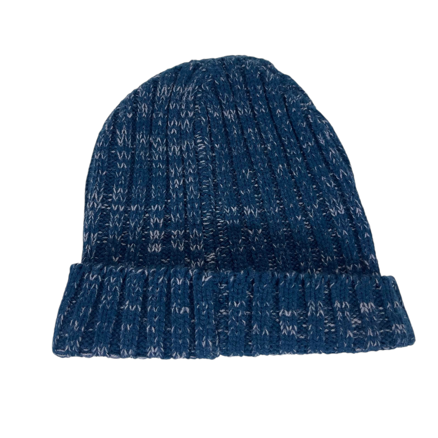 CORONA BLUE & WHITE MARLED KNIT BEANIE