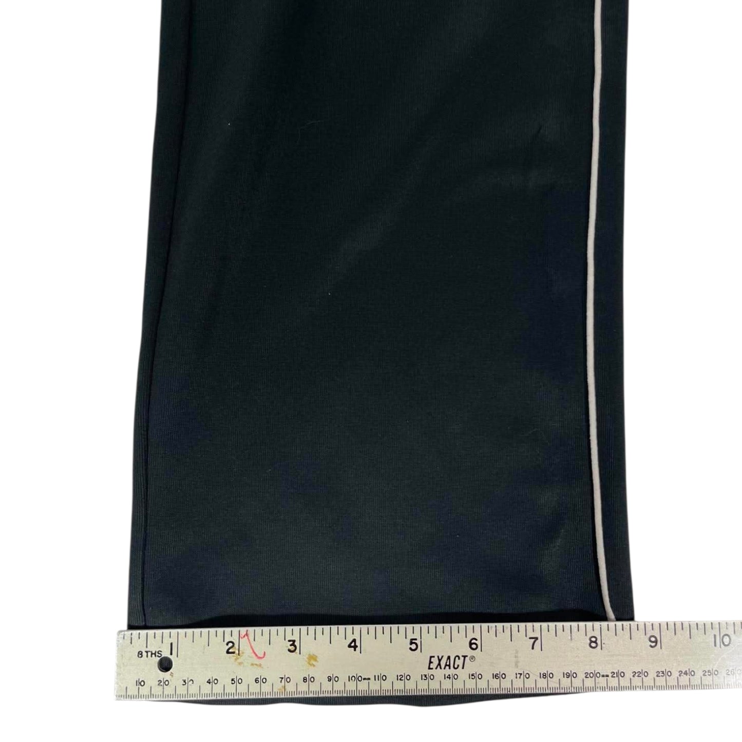 NIKE BLACK TRACK PANTS WITH WHITE STRIPES (L)