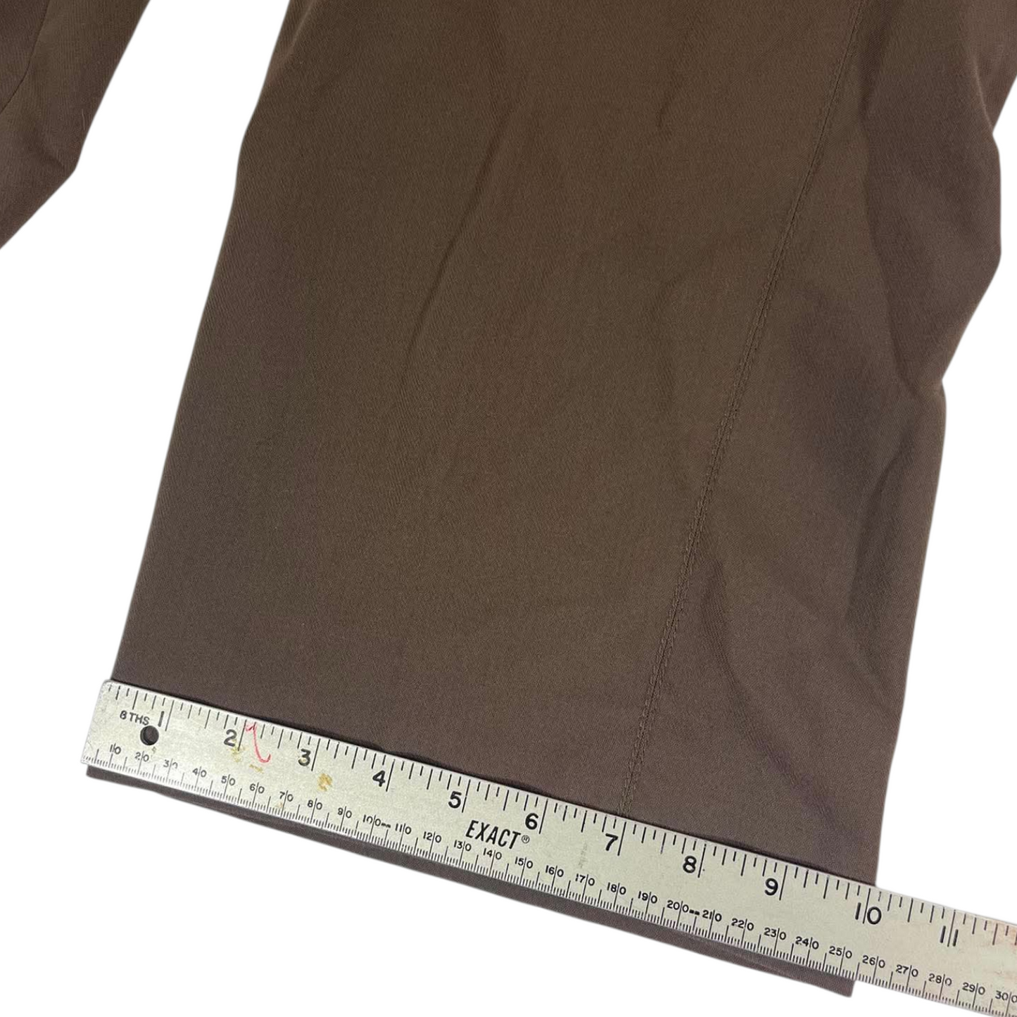 ZARA BROWN WIDE LEG TROUSERS (L)