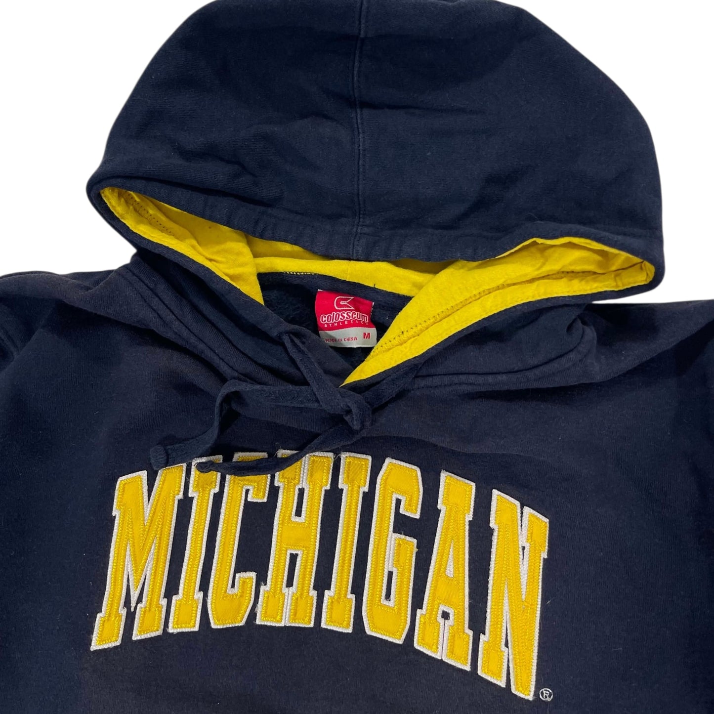VINTAGE EMBROIDERED MICHIGAN HOODIE (M)