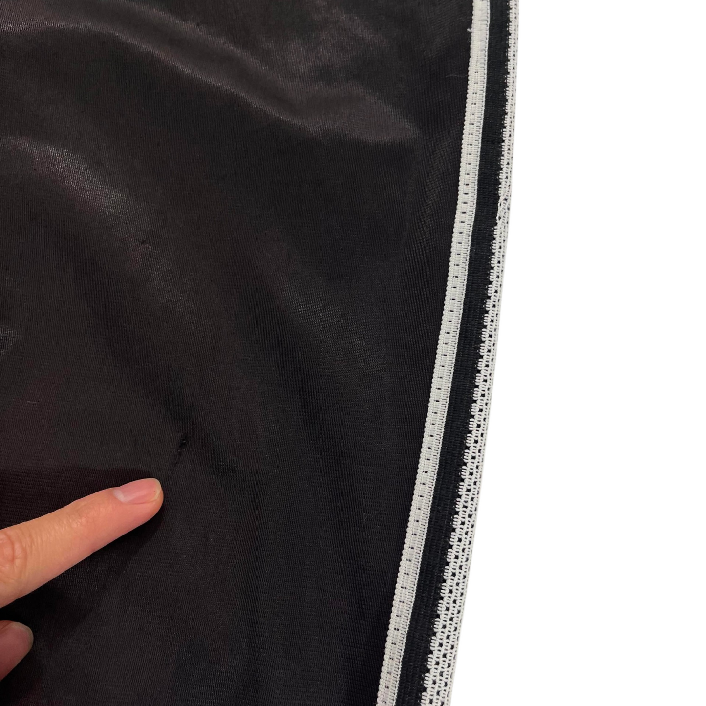 NO SURRENDER BLACK POLYESTER TRACK PANTS (M)