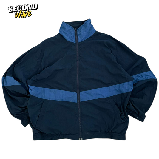 90S CLUB CASUAL BLUE WINDBREAKER JACKET (L)