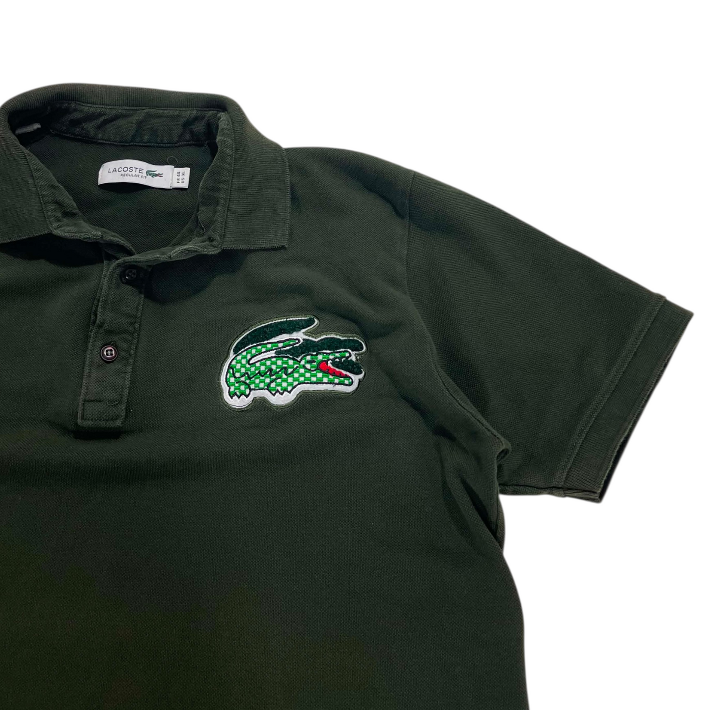 LACOSTE GREEN CROCODILE POLO SHIRT (M)