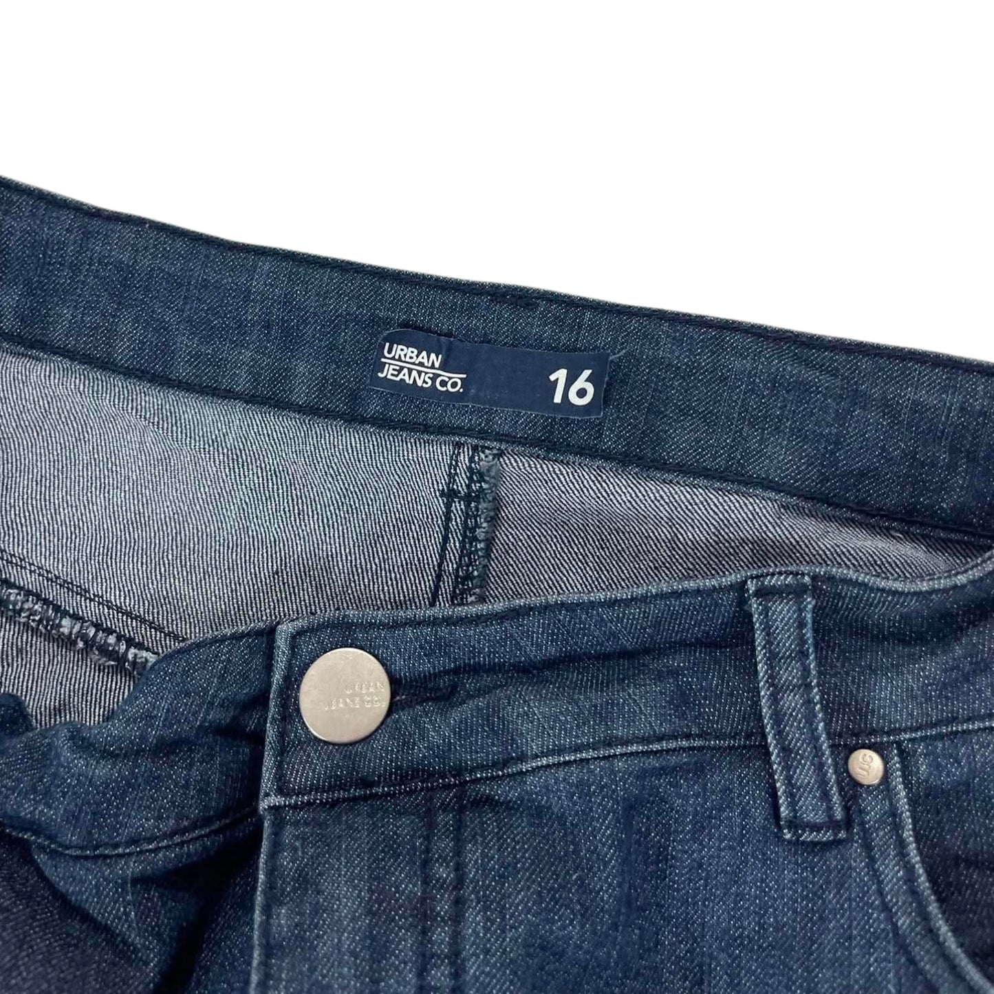URBAN JEANS CO. NAVY BLUE LOW RISE FLARE JEANS (16)