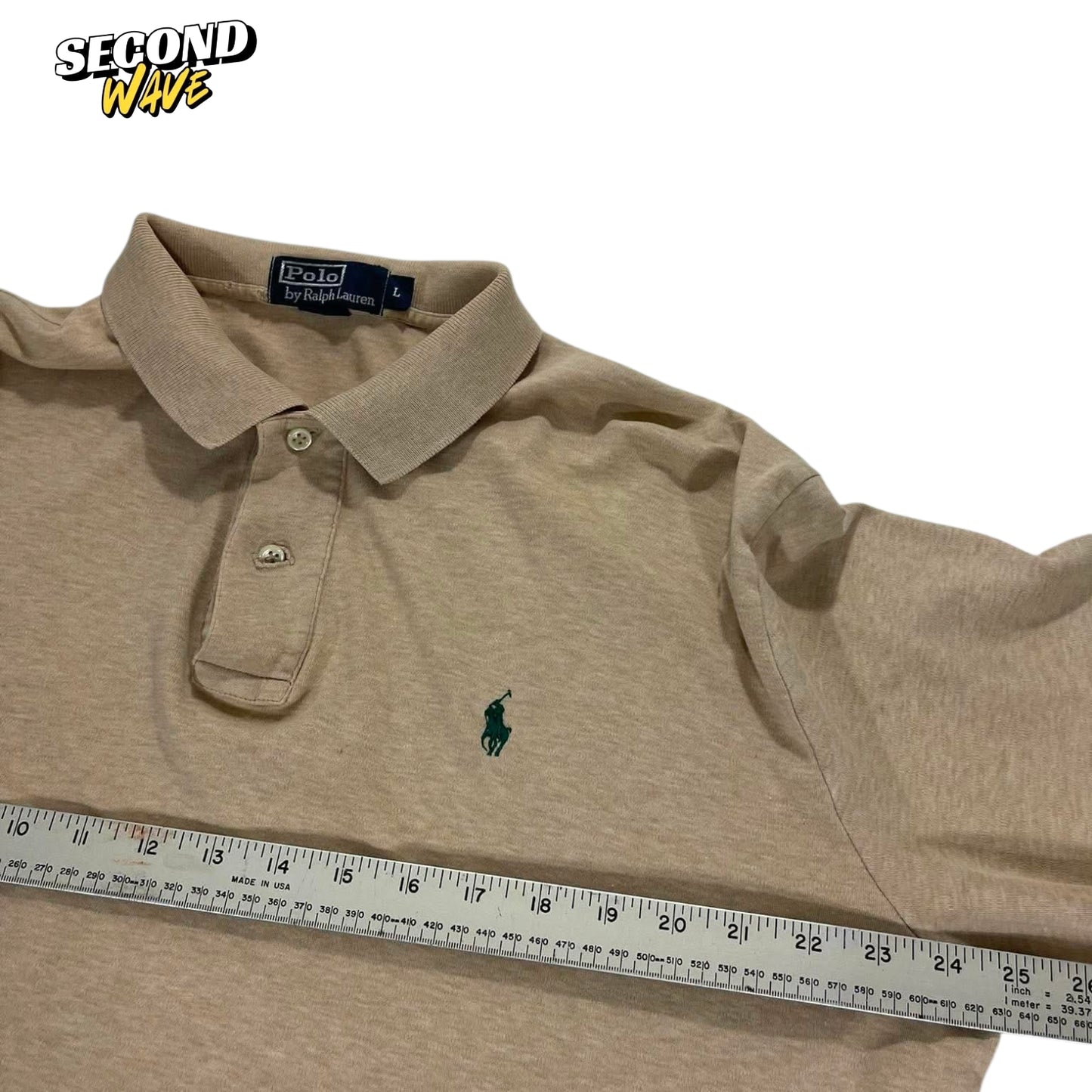 VINTAGE RALPH LAUREN TAN LONGSLEEVE (L)