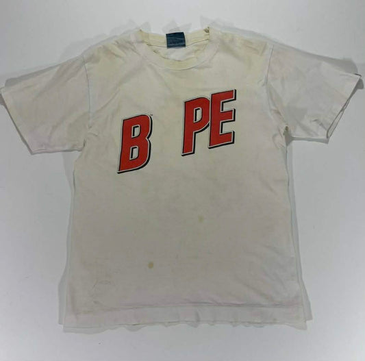 VINTAGE TRASHED BATHING APE T-SHIRT TRASHED VIBES CONDITION (M)