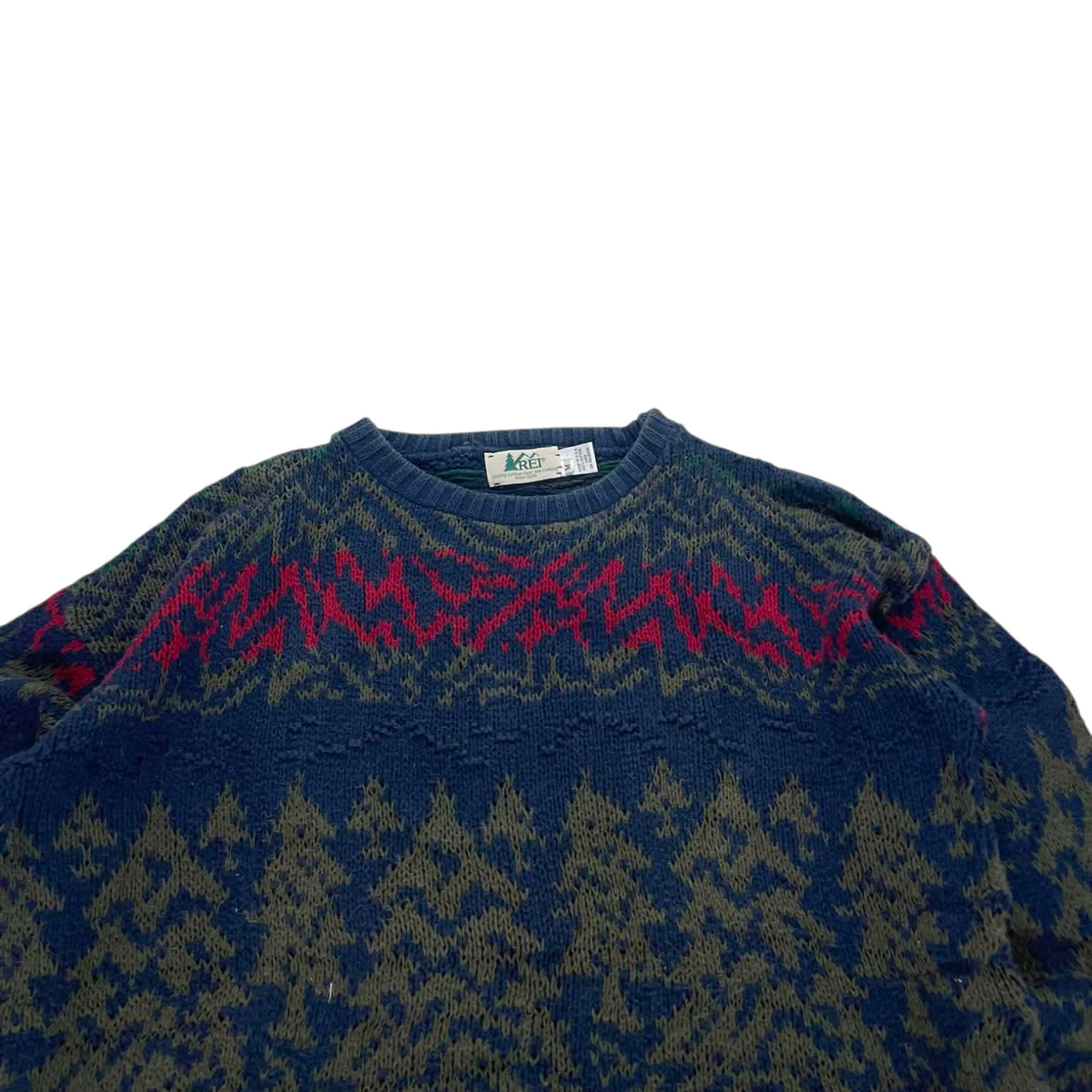 REI 90S 100% COTTON KNIT SWEATER (M)