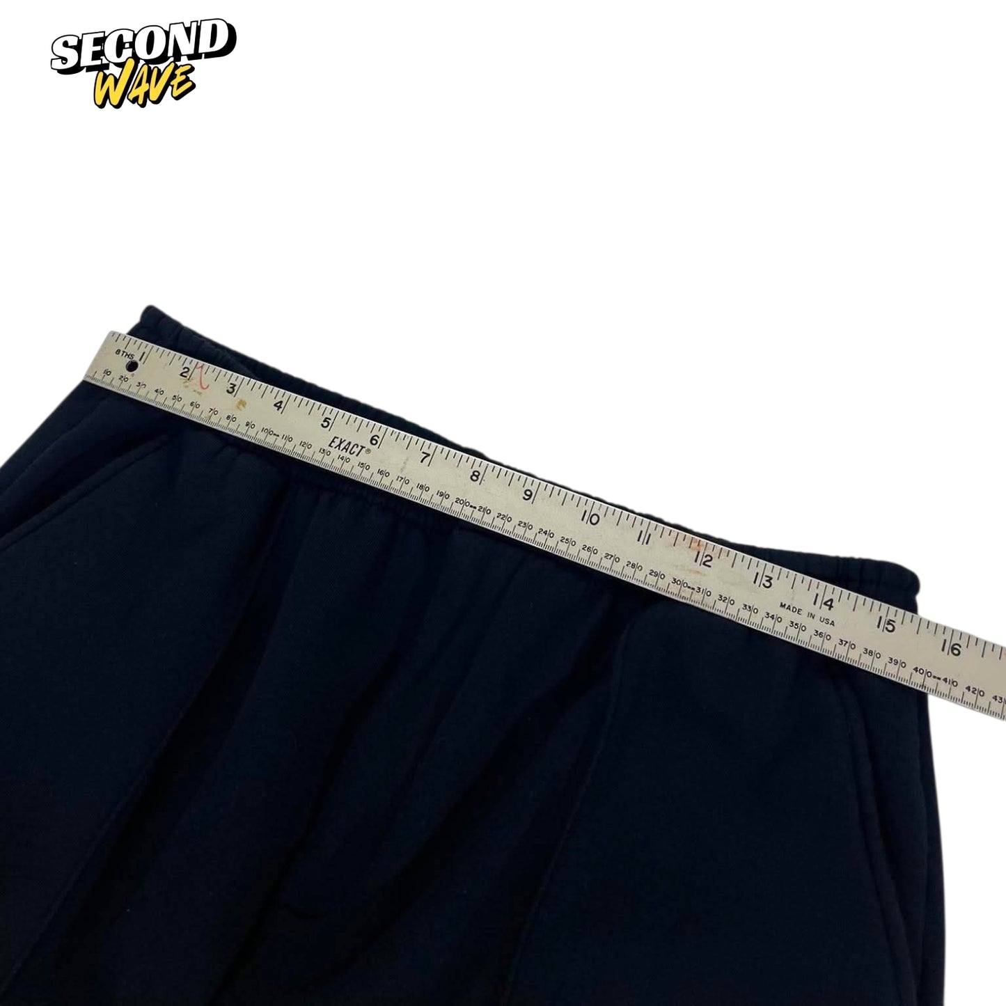 BREAKAWAY BLACK BAGGY WIDE LEG SWEATPANTS (L)