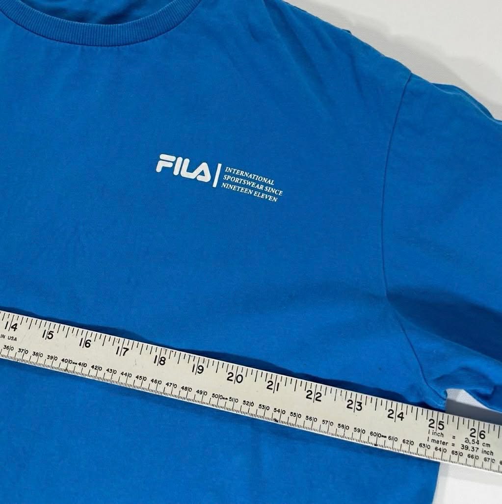 VINTAGE FILA BLUE SPORTSWEAR T-SHIRT (L-XL)