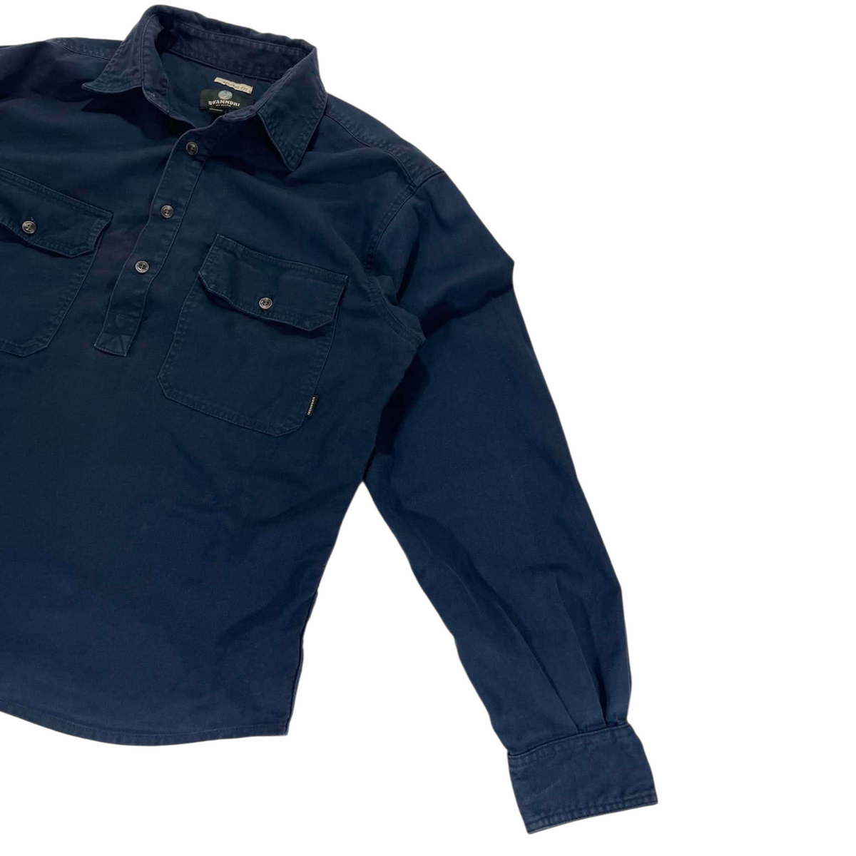SWANNDRI NAVY BLUE LONG SLEEVE (L)