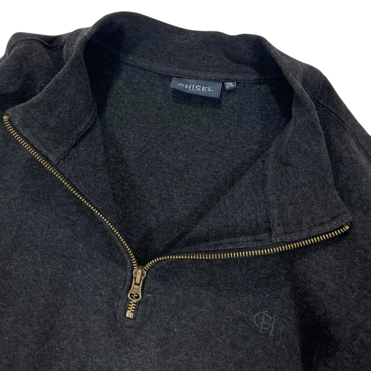 VINTAGE CHISEL QUARTER ZIP SWEATSHIRT (XXL)
