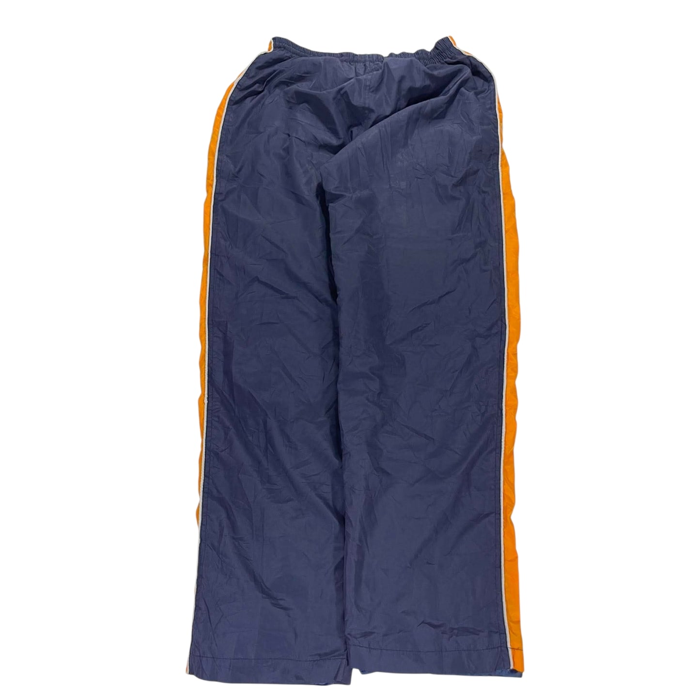 VINTAGE BAGGY NIKE ORANGE NAVY TRACK PANTS (L)