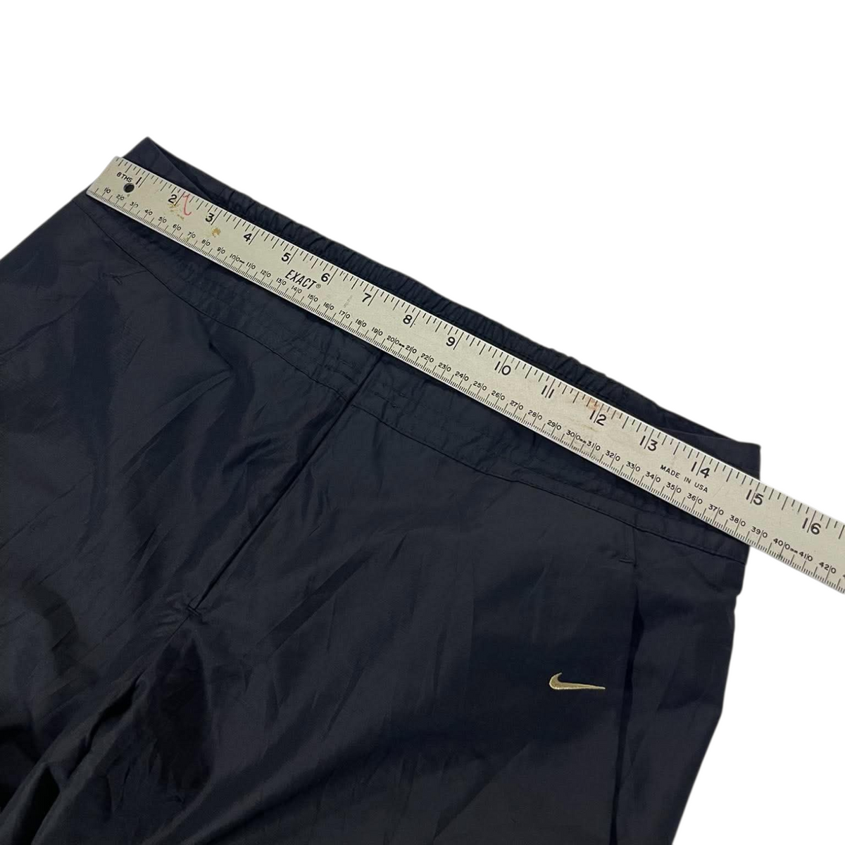 Y2K NIKE BLACK & GREY TRACK PANTS⁵ (M)