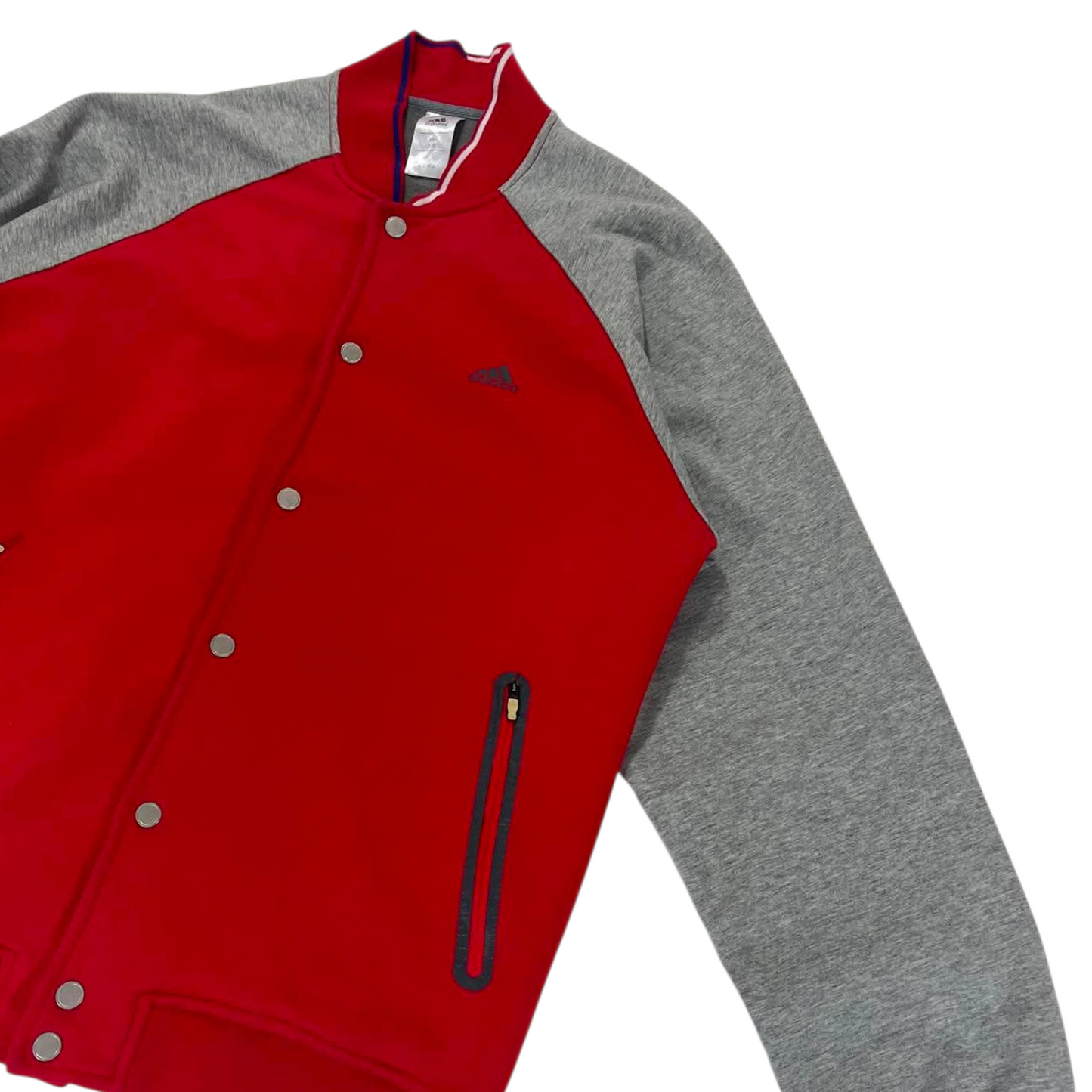 VINTAGE ADIDAS RED VARSITY JACKET (L)