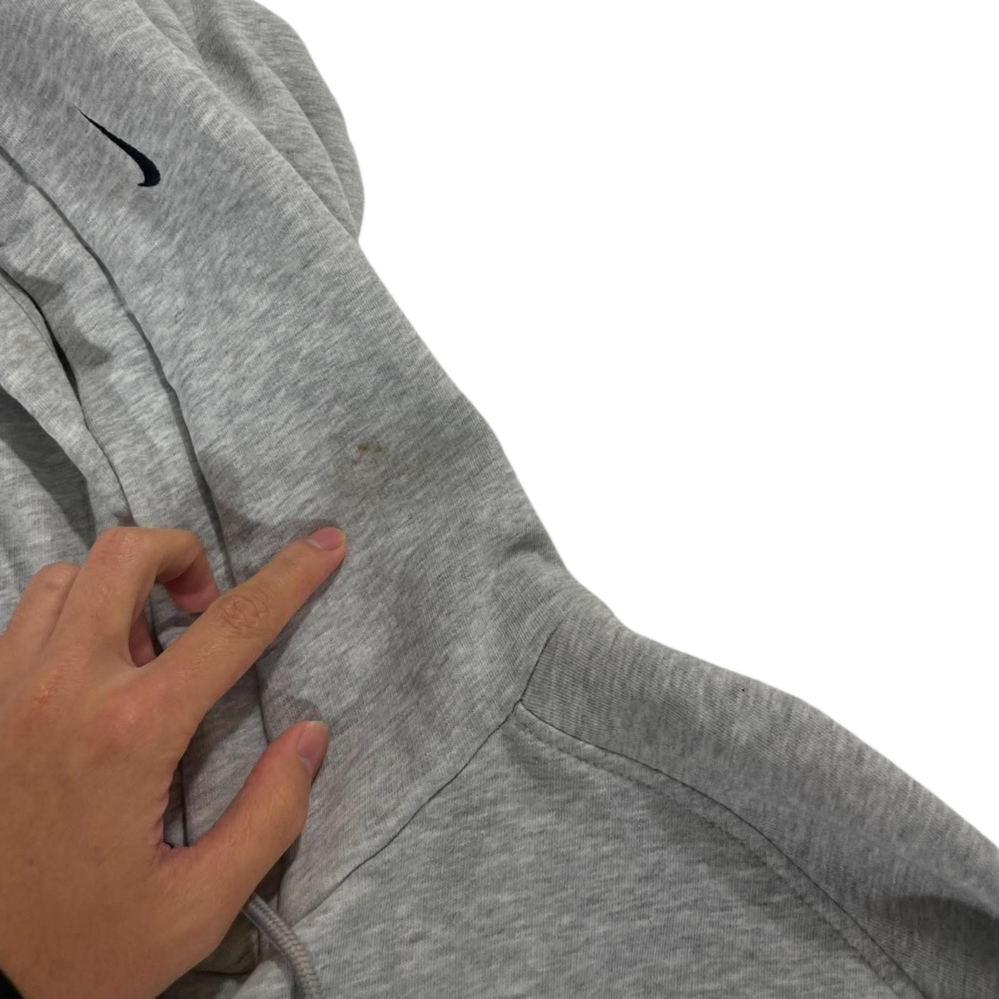 VINTAGE SPELLOUT NIKE GREY HOODIE (XXL)