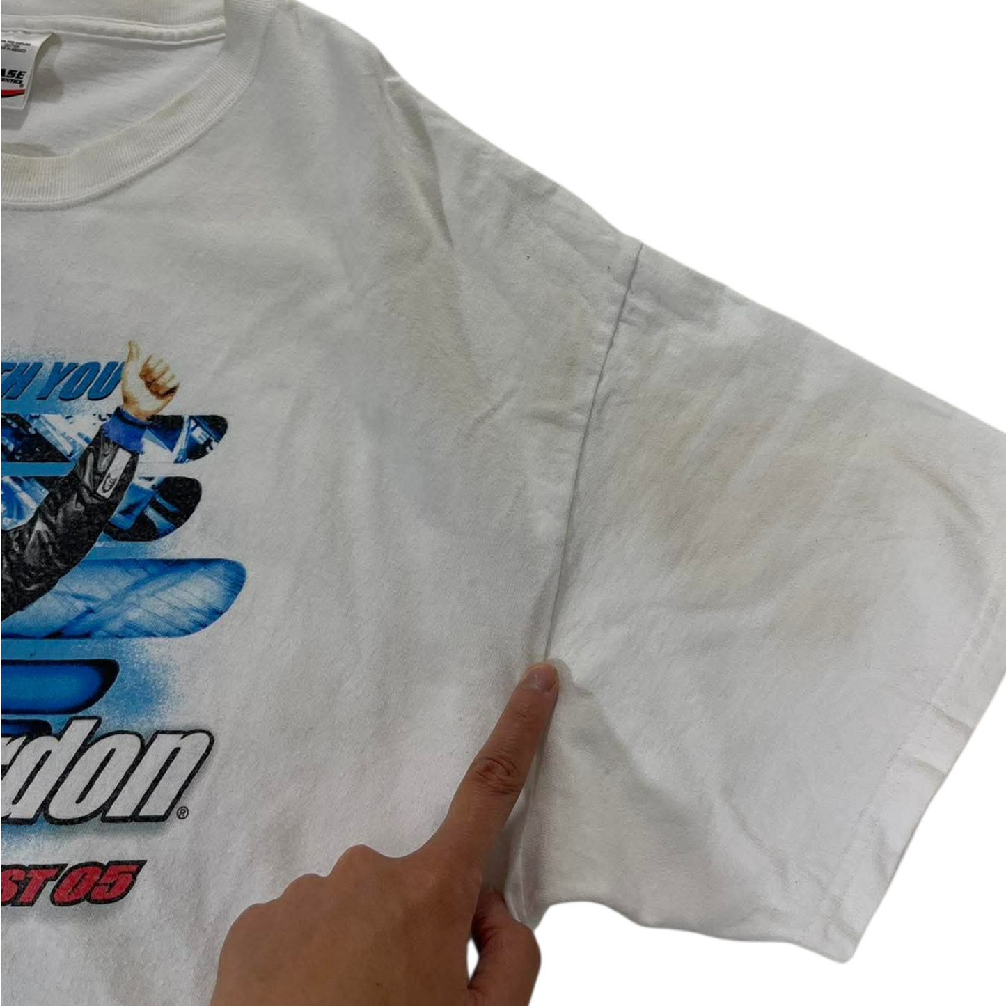 JEFF GORDON NASCAR WHITE TEE (XL)