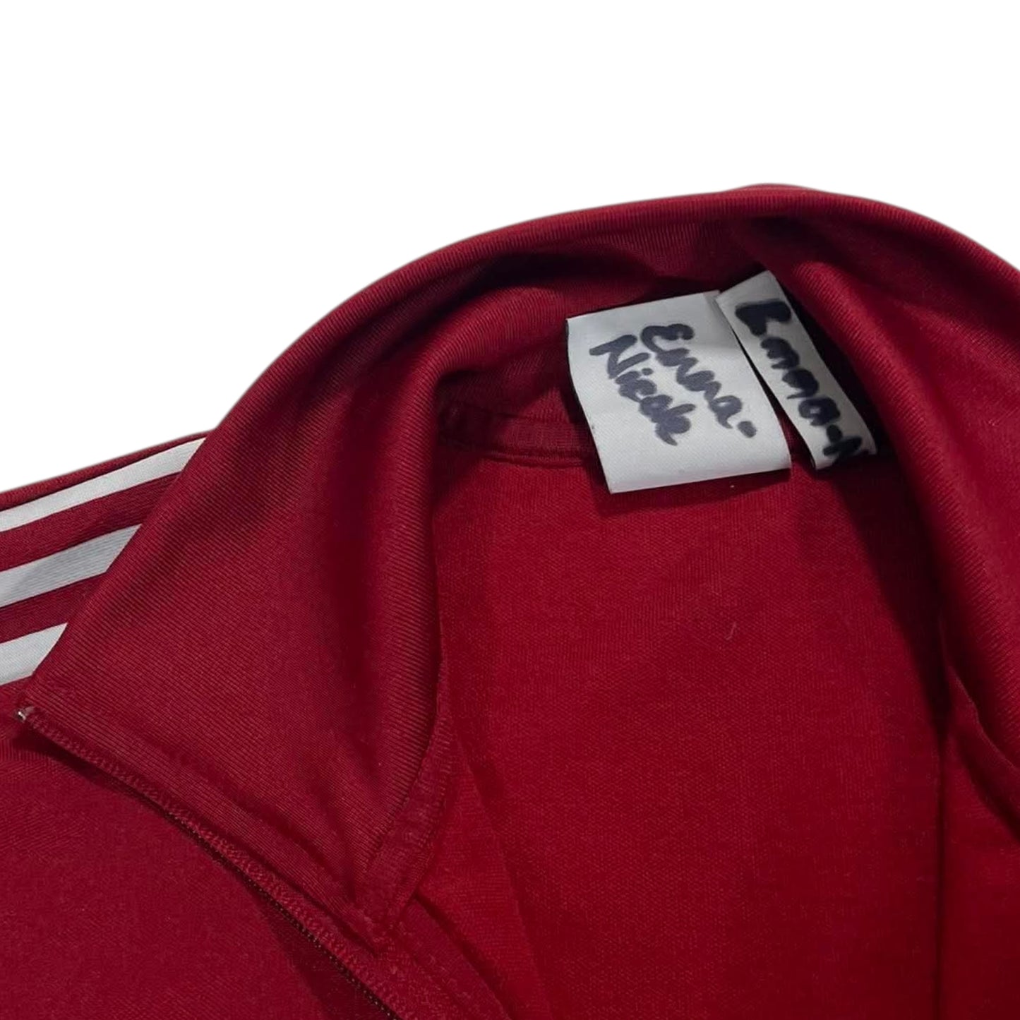 ADIDAS BURGUNDY TRACK JACKET (S)
