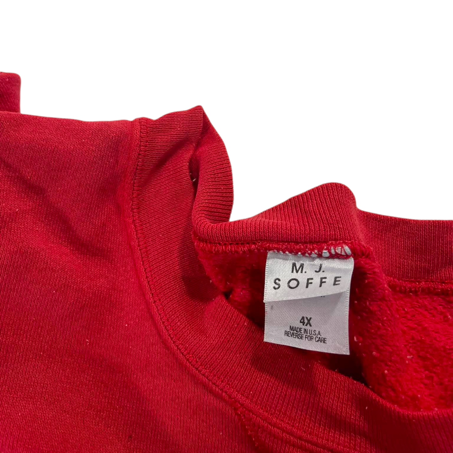 VINTAGE OHIO STATE BUCKEYES RED CREWNECK (BEST FIT XXL - XXXL)