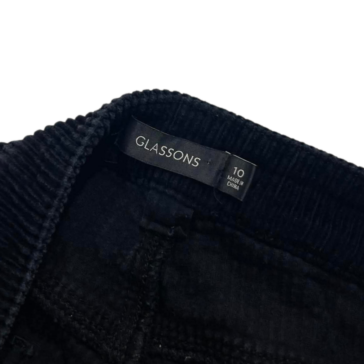 GLASSONS BLACK CORDUROY PANTS (10)