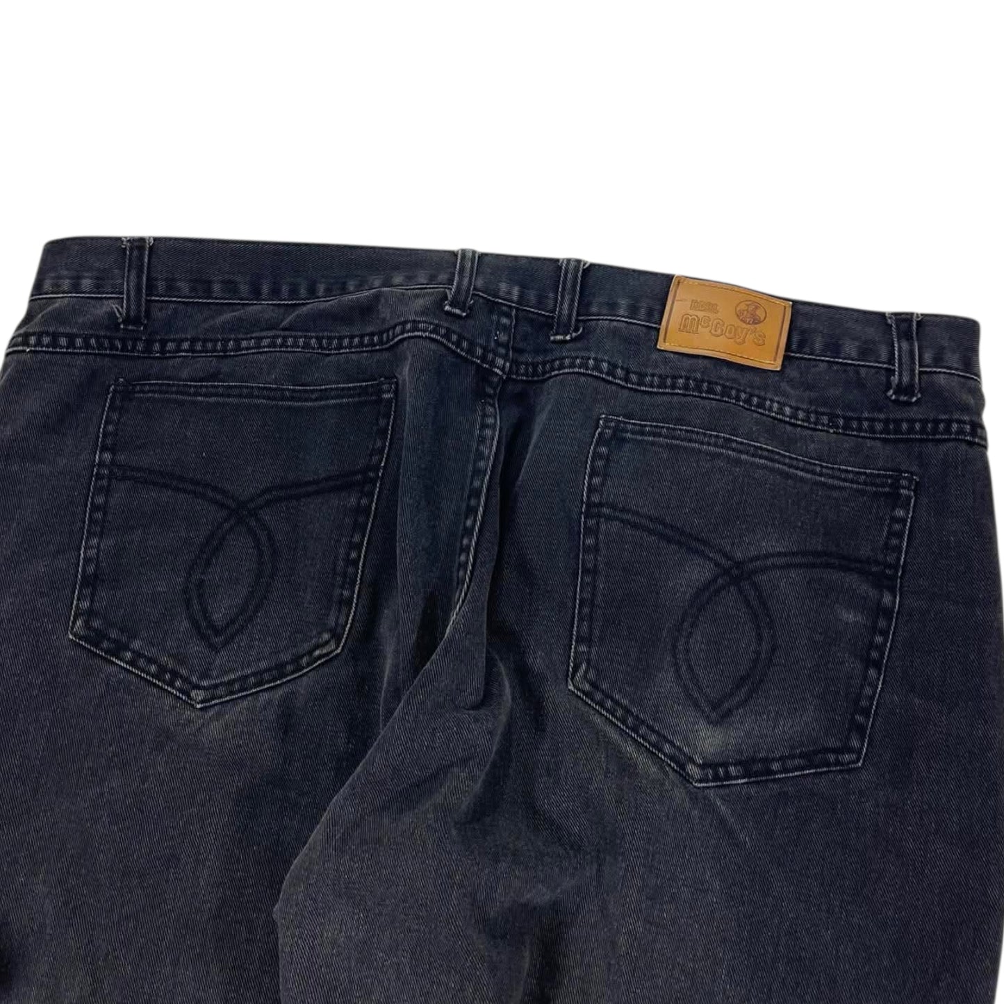 VINTAGE MCGOY'S DARK WASH BAGGY JEANS WITH A RELAXED FIT (44)