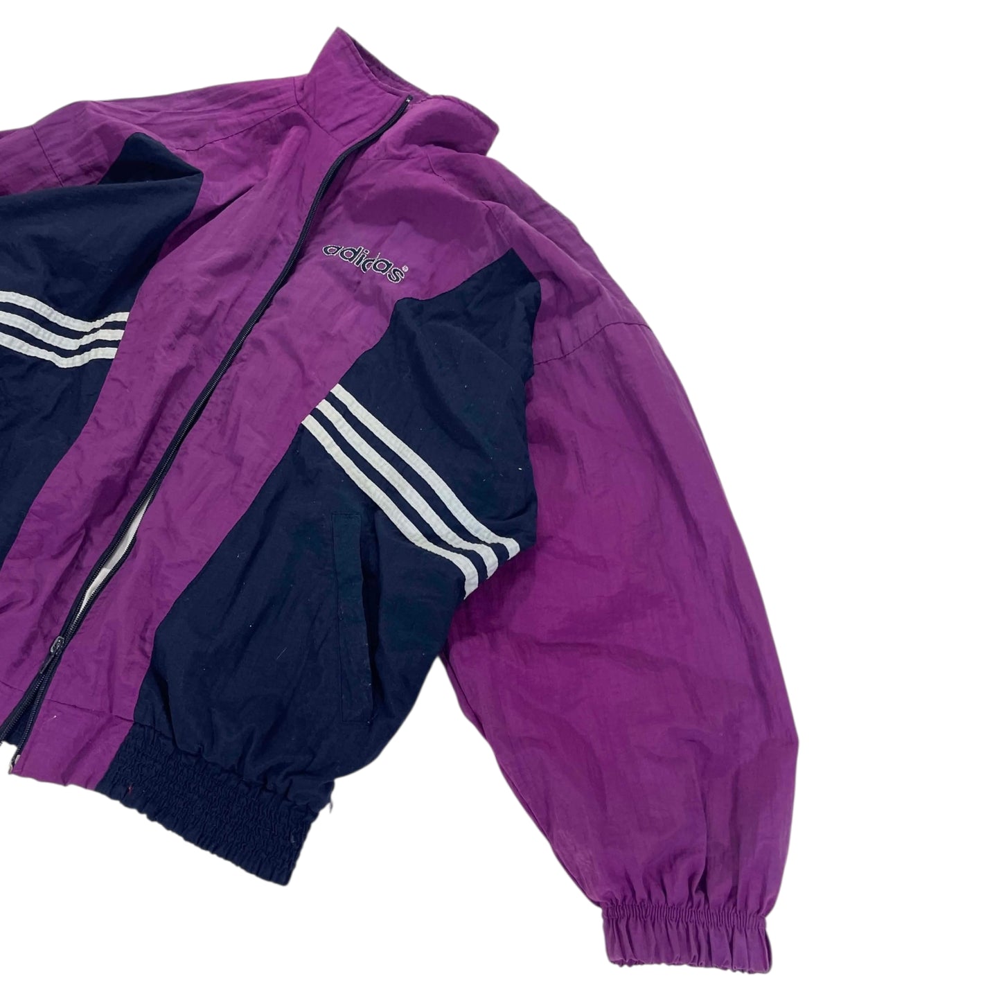 VINTAGE ADIDAS PURPLE WINDBREAKER (L)