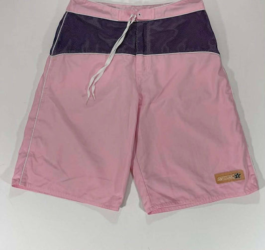 VINTAGR RIP CURL PINK BOARD SHORTS (32)