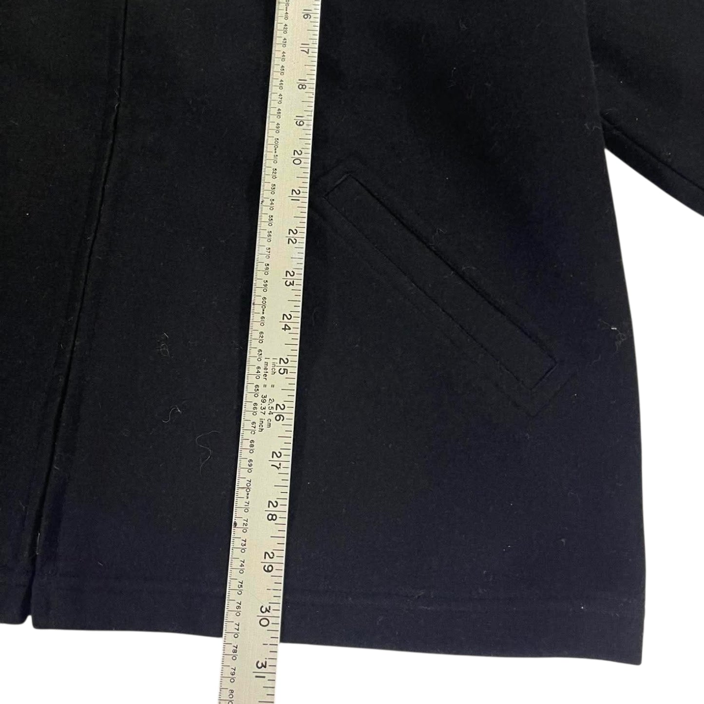 ESSENTIALS BLACK OVERSIZED ZIP UP JACKET (L)