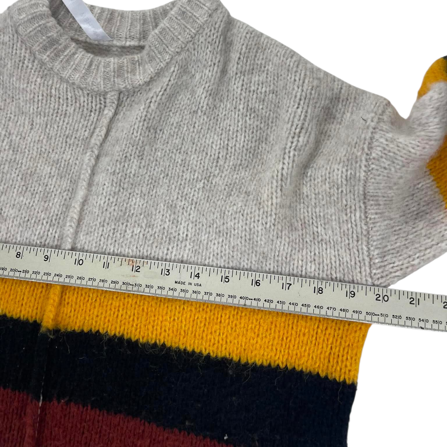 90s ANTHEM MULTICOLOURED STRIPED SWEATER (S-M)