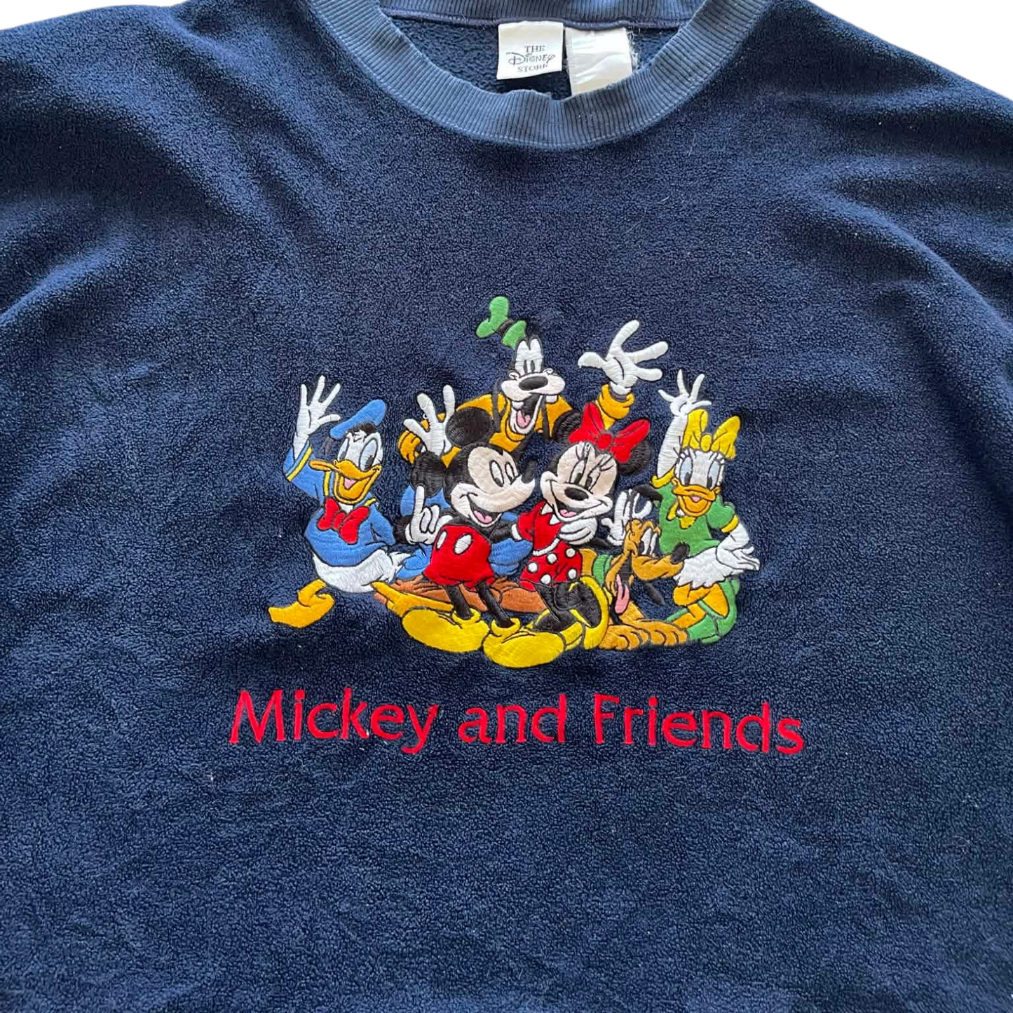 VINTAGE DISNEY MICKEY MOUSE NAVY BLUE SWEATSHIRT (L-XL)