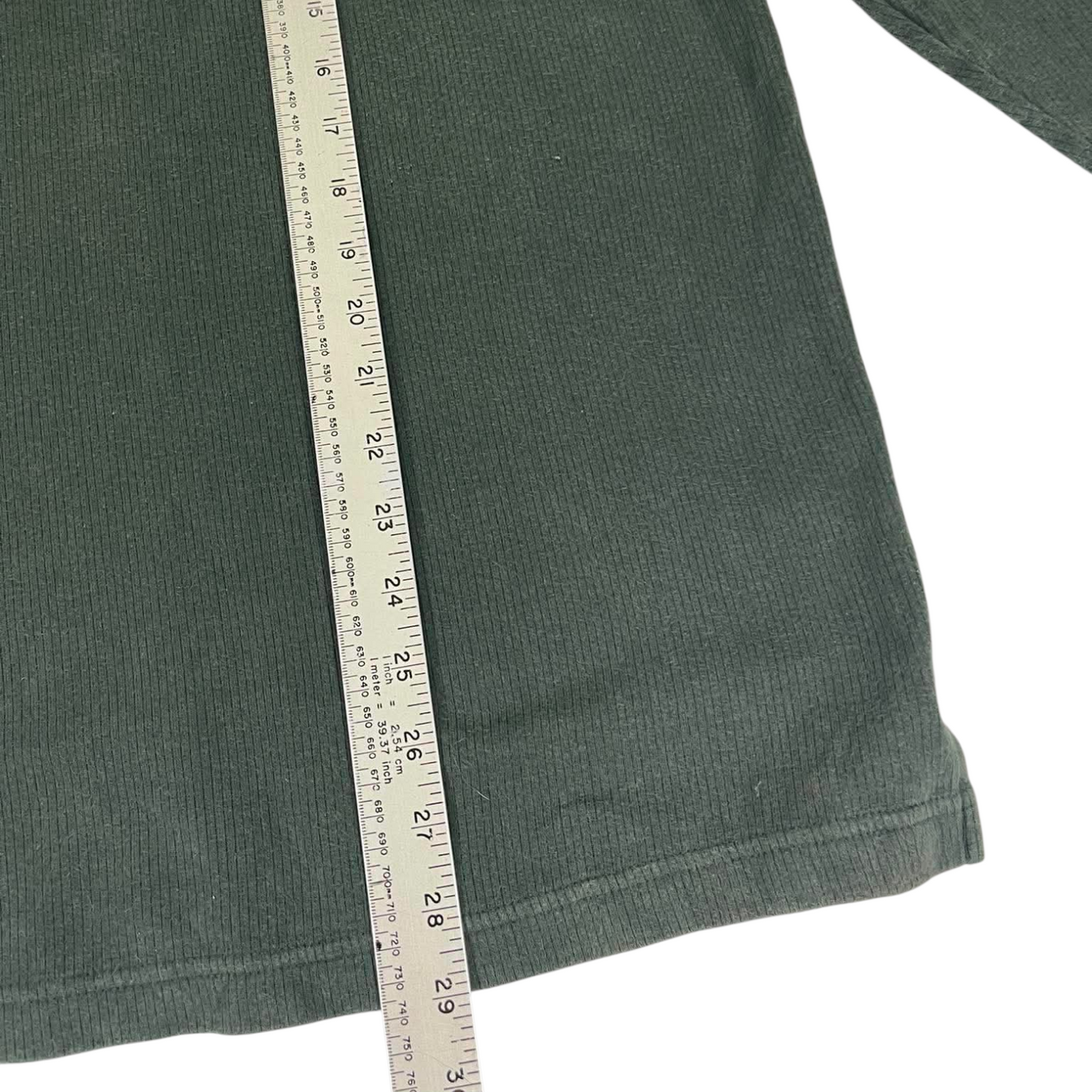 VINTAGE PUMA GREEN LONG SLEEVE SHIRT (M-L)