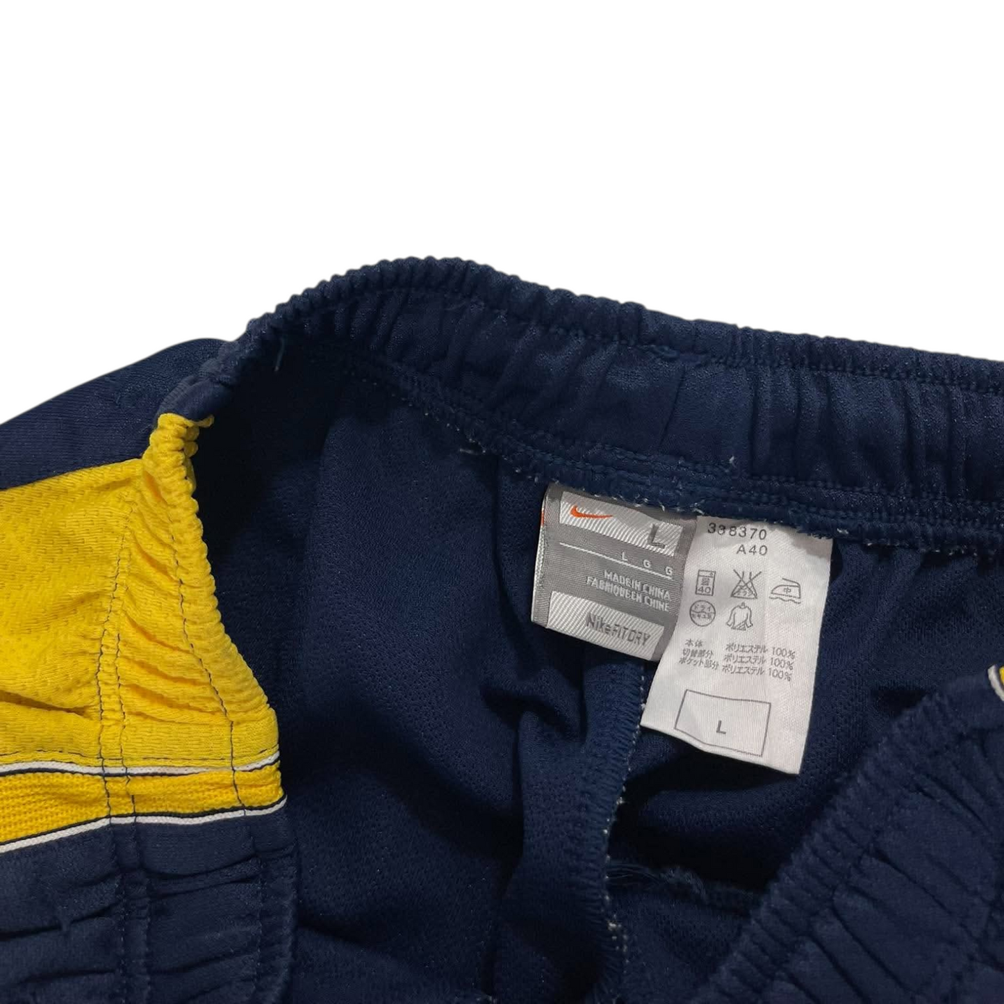 NIKE BLUE/YELLOW TRACK PANTS¹¹ (BEST FIT M)