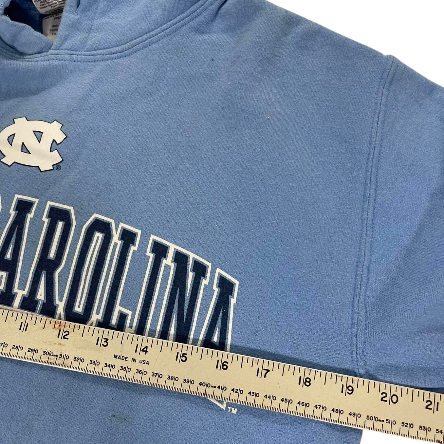VINTAGE UNC TAR HEELS BLUE HOODIE (M)