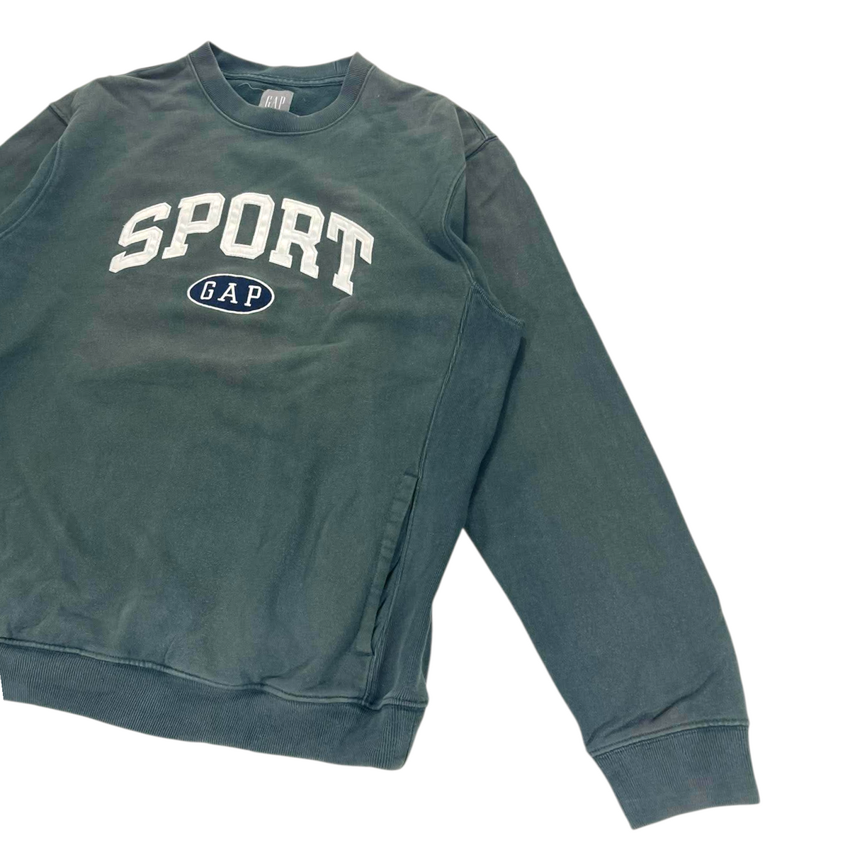 Y2K GAP SPORT GREEN CREWNECK (M)