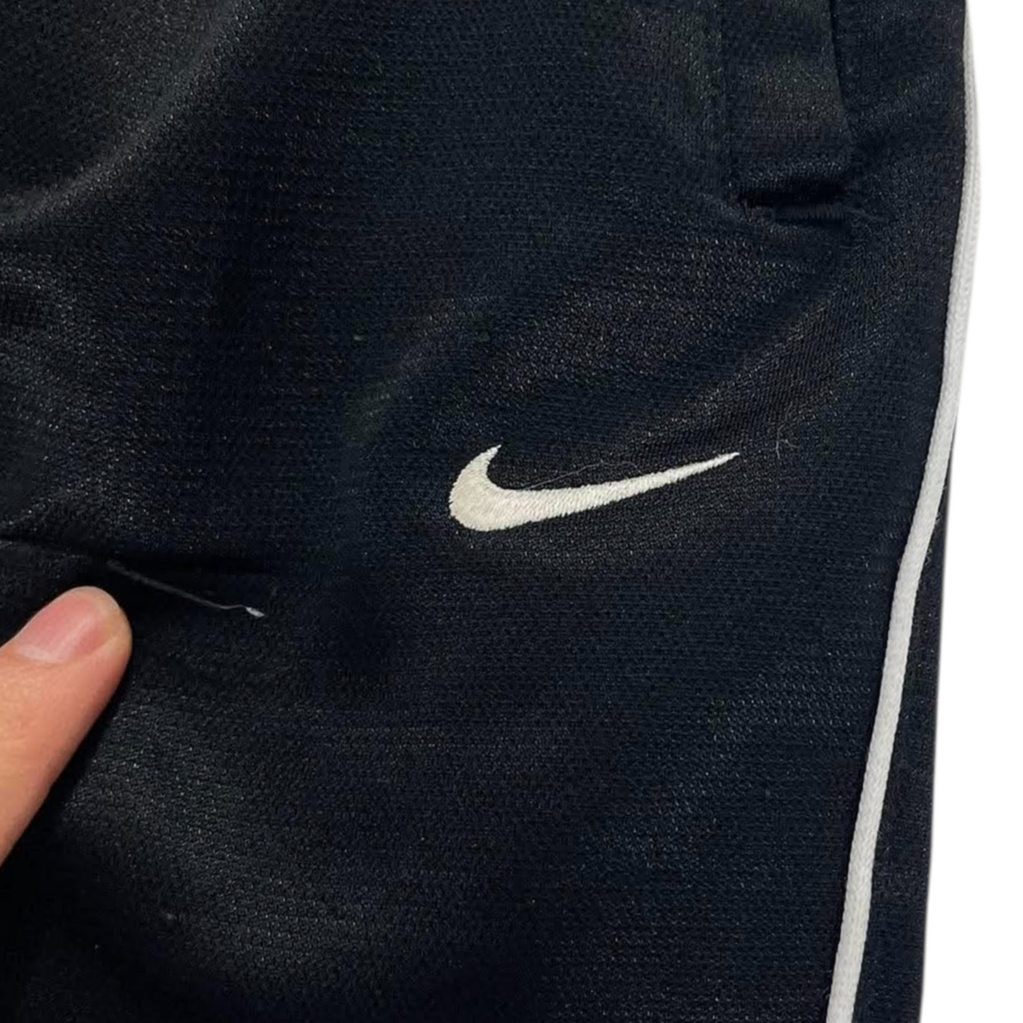 Y2K NIKE BLACK/WHITE TRACK PANTS¹² (S - M)