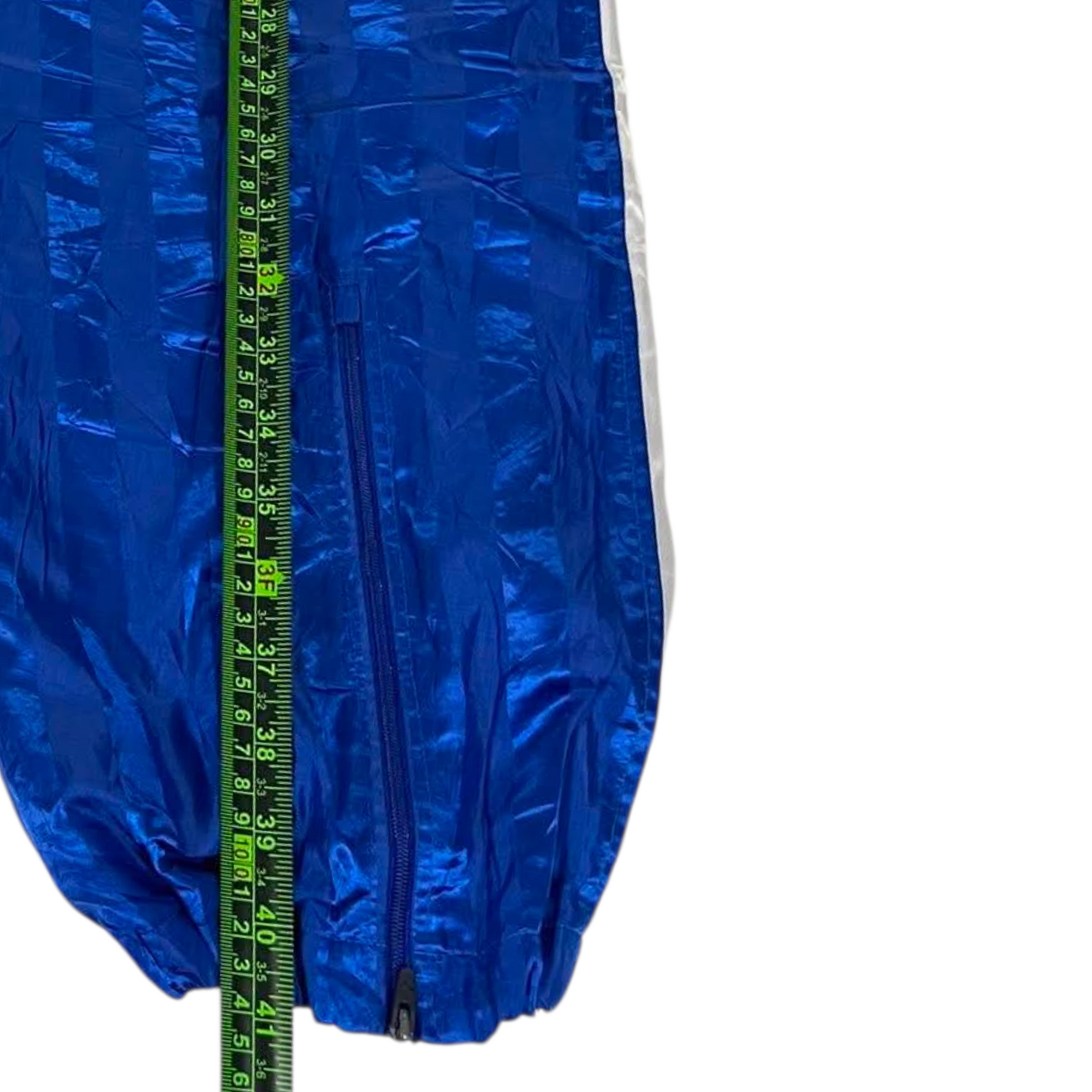 VINTAGE PUMA BLUE PINSTRIPE TRACK PANTS (XL) ²²