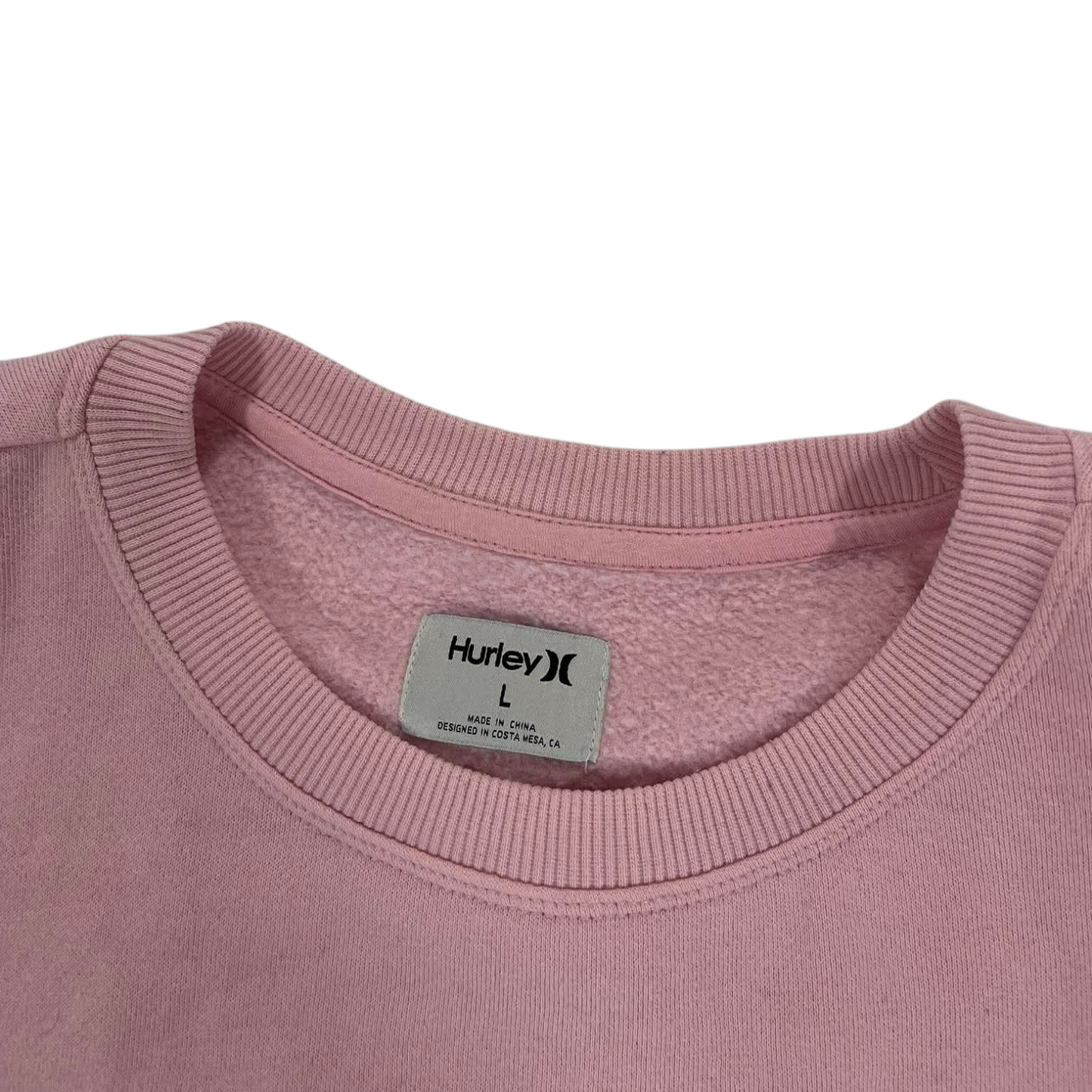 HURLEY PINK CREWNECK SWEATSHIRT (L)