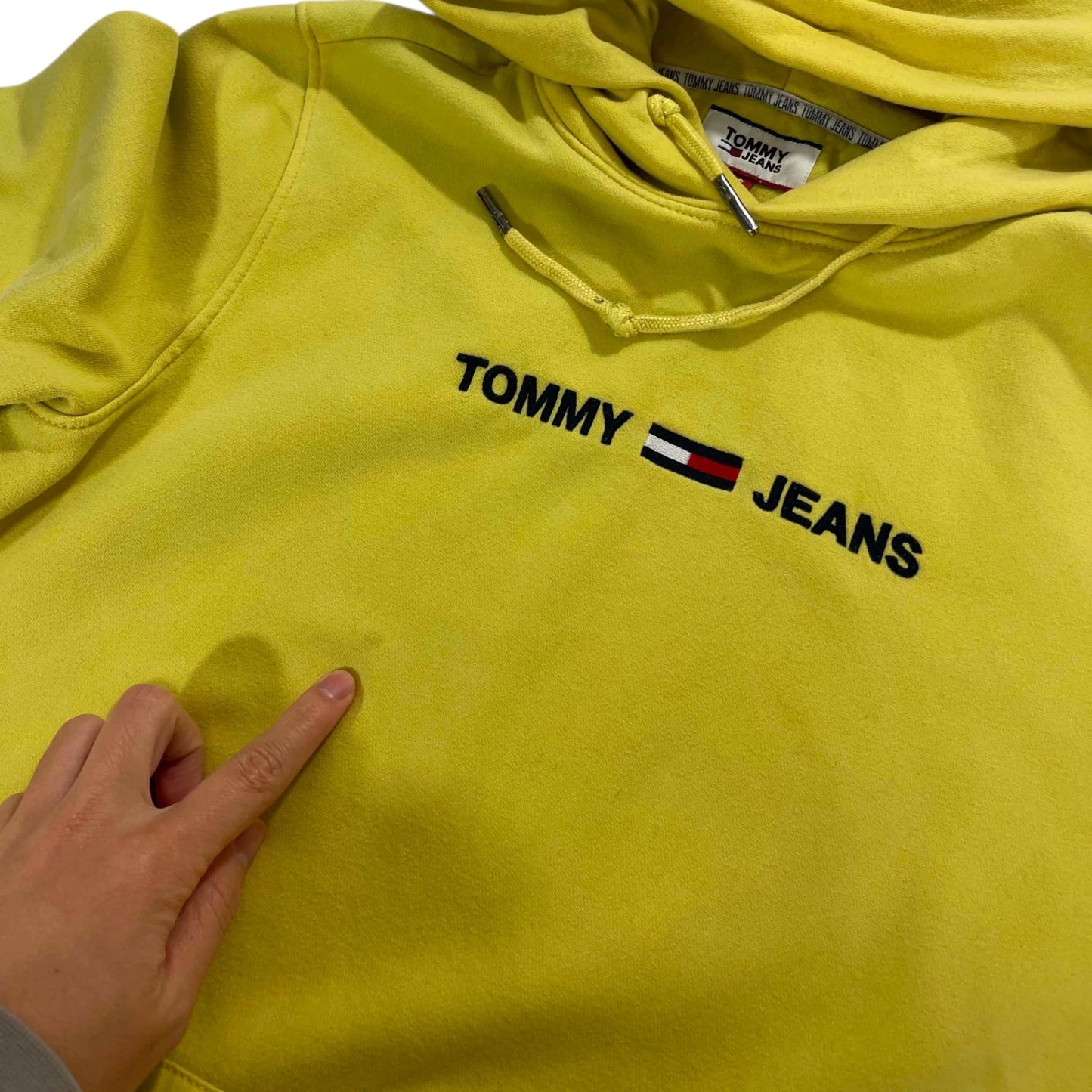 TOMMY HILFIGER YELLOW HOODIE (S)